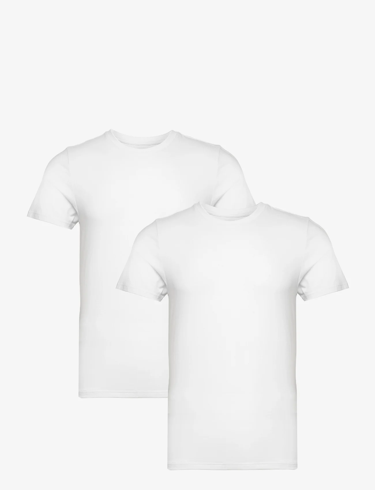 Dovre - Dovre t-shirt 2-pack FSC - basic t-shirts - vit - 0