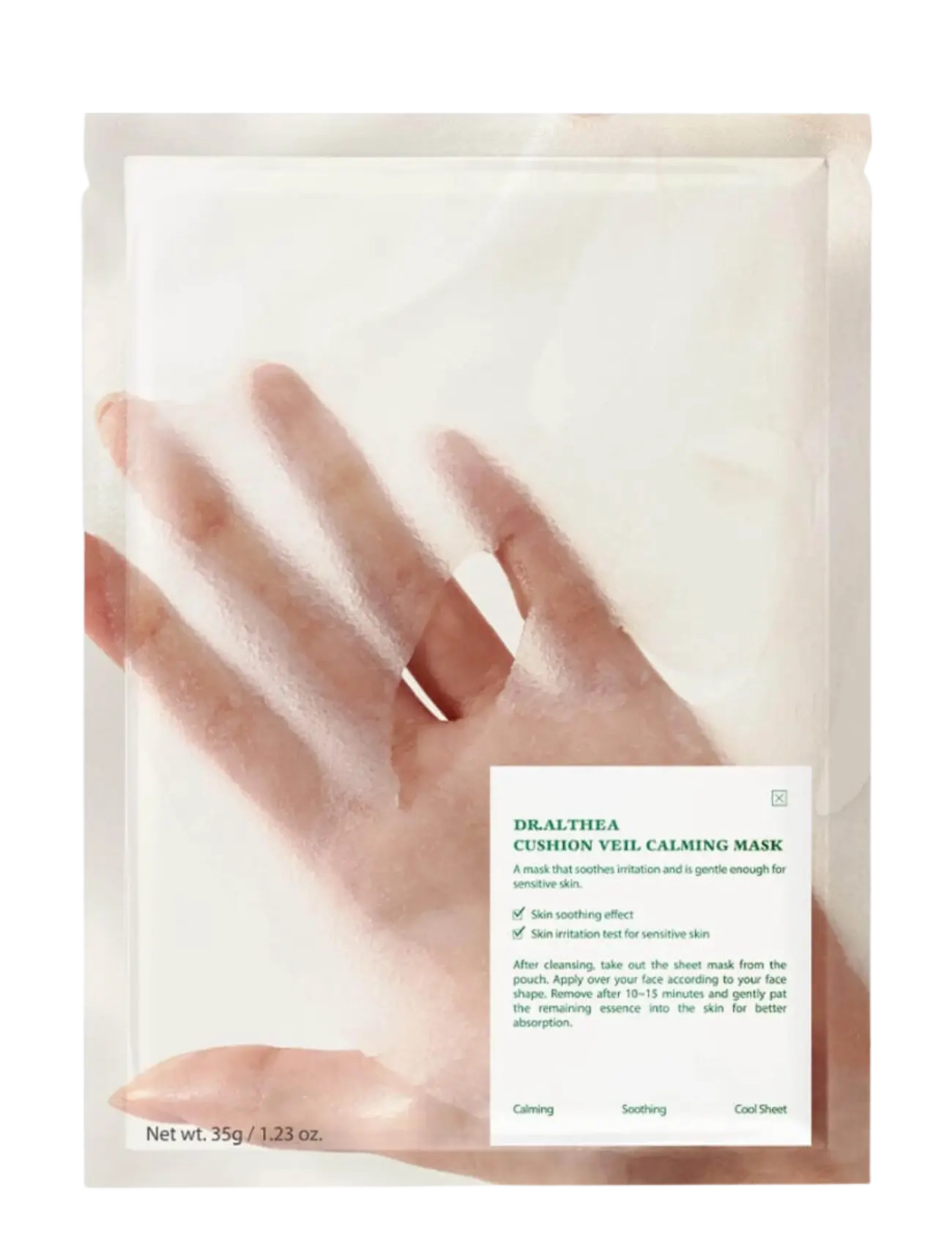 Dr. Althea Cushion Veil Calming Mask, Sheetmaske, Nude, Str: 1 EA