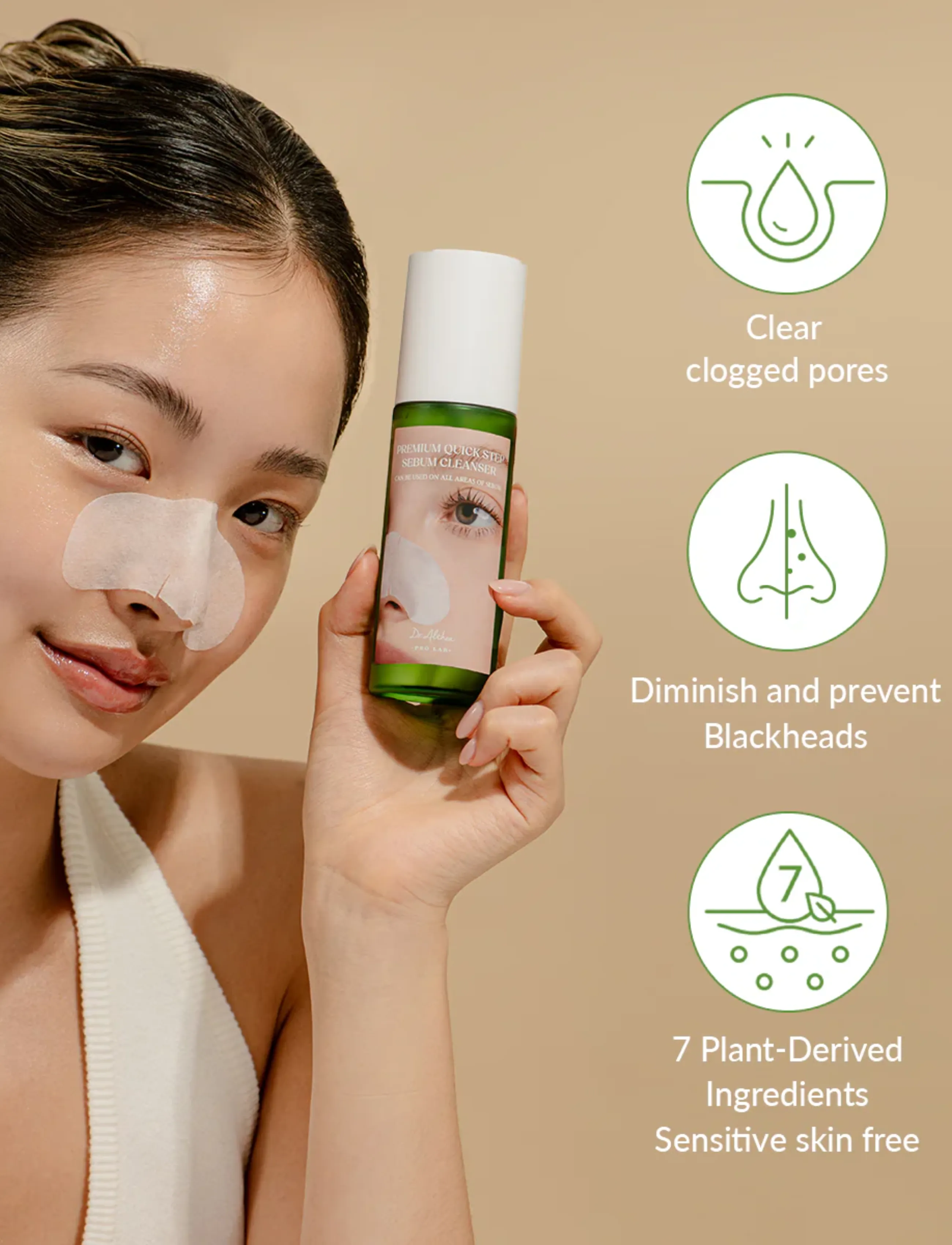 Dr. Althea Premium Quick Step Sebum Cleanser, 100 ml, Nude, Cleansers > Foaming Cleanser, Dame