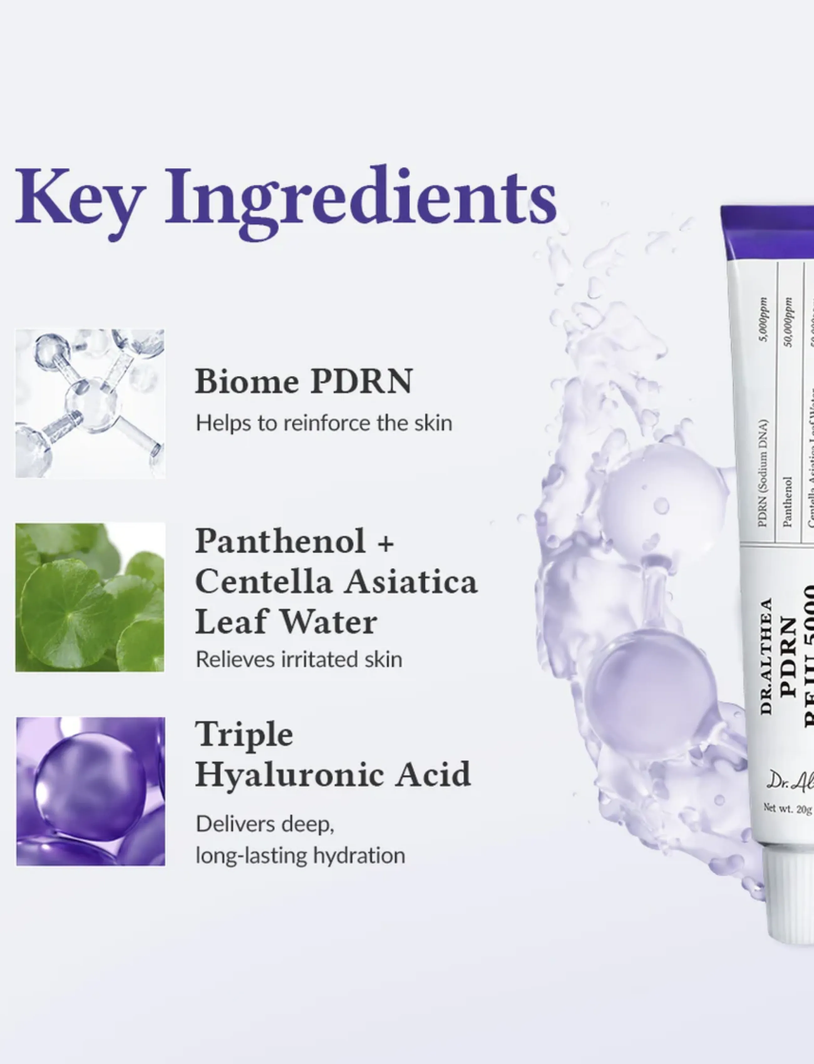 Dr. Althea - PDRN Reju 5000 Cream - sommarens hudvård  - clear - 4