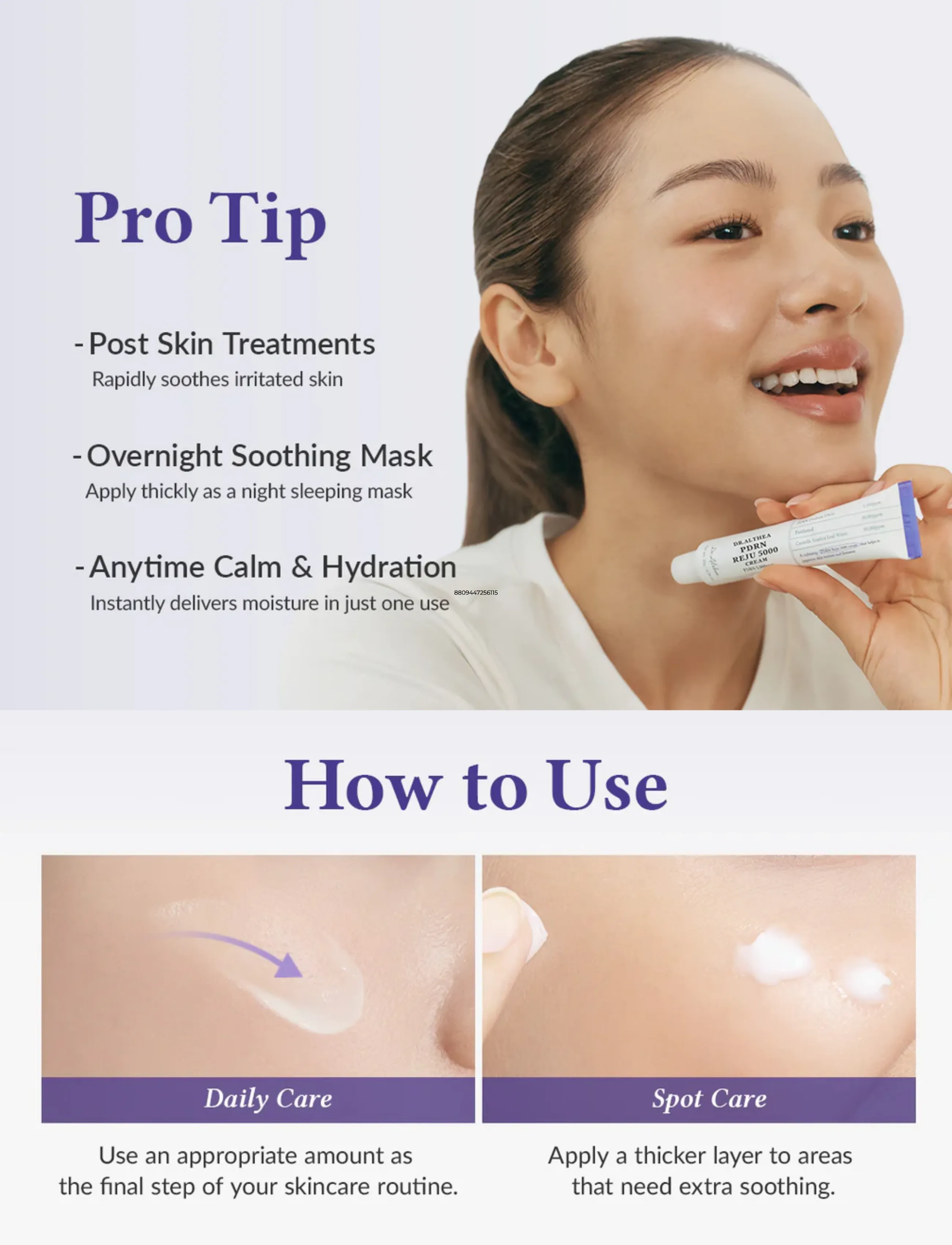 Dr. Althea - PDRN Reju 5000 Cream - sommarens hudvård  - clear - 5