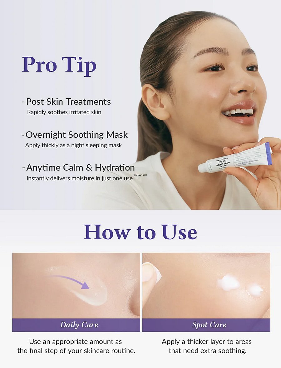 Dr. Althea - PDRN Reju 5000 Cream - sommerens hudpleje - clear - 5