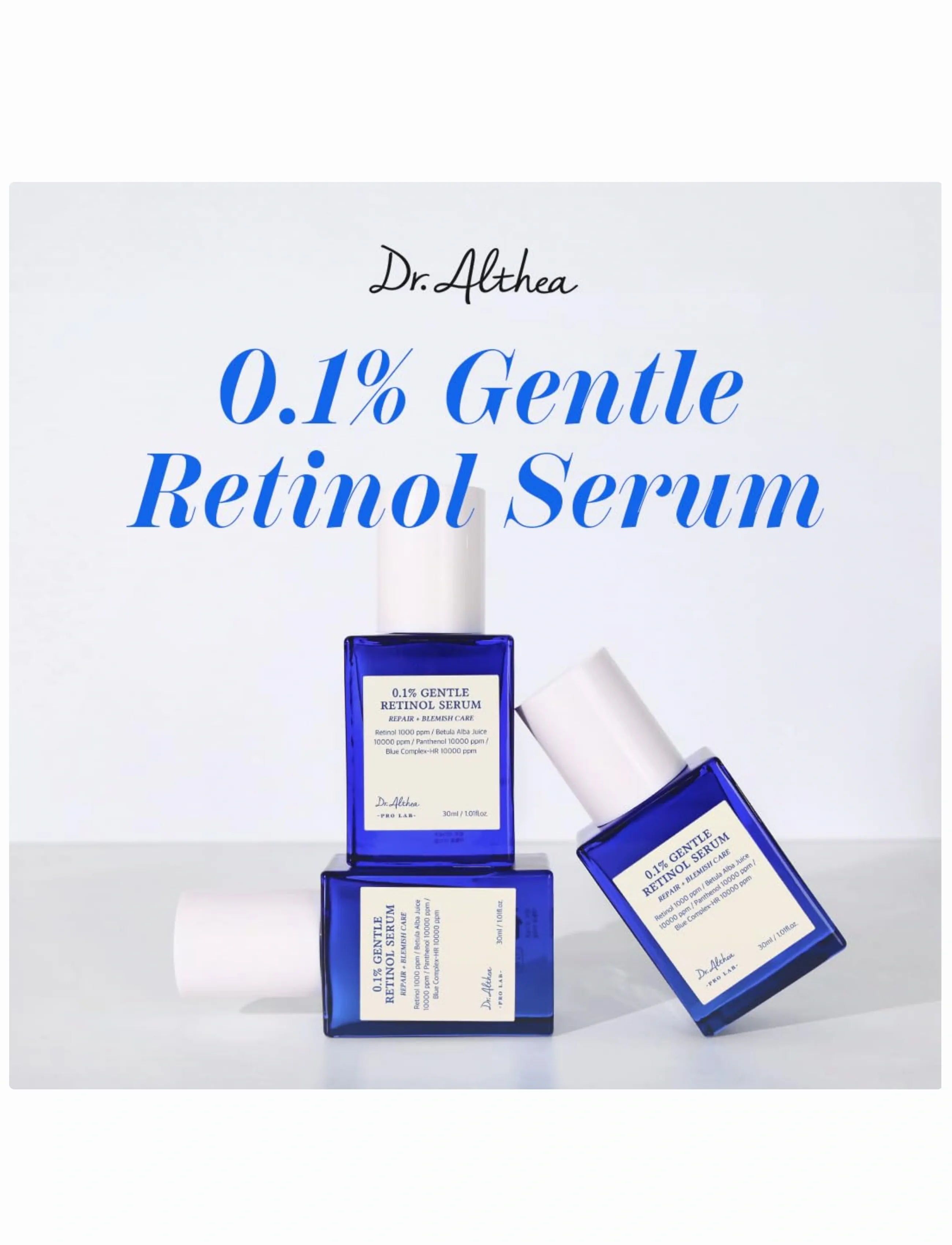 Dr. Althea 0.1% Gentle Retinol Serum, 30 ml, White, Ansigt > Serum, Dame