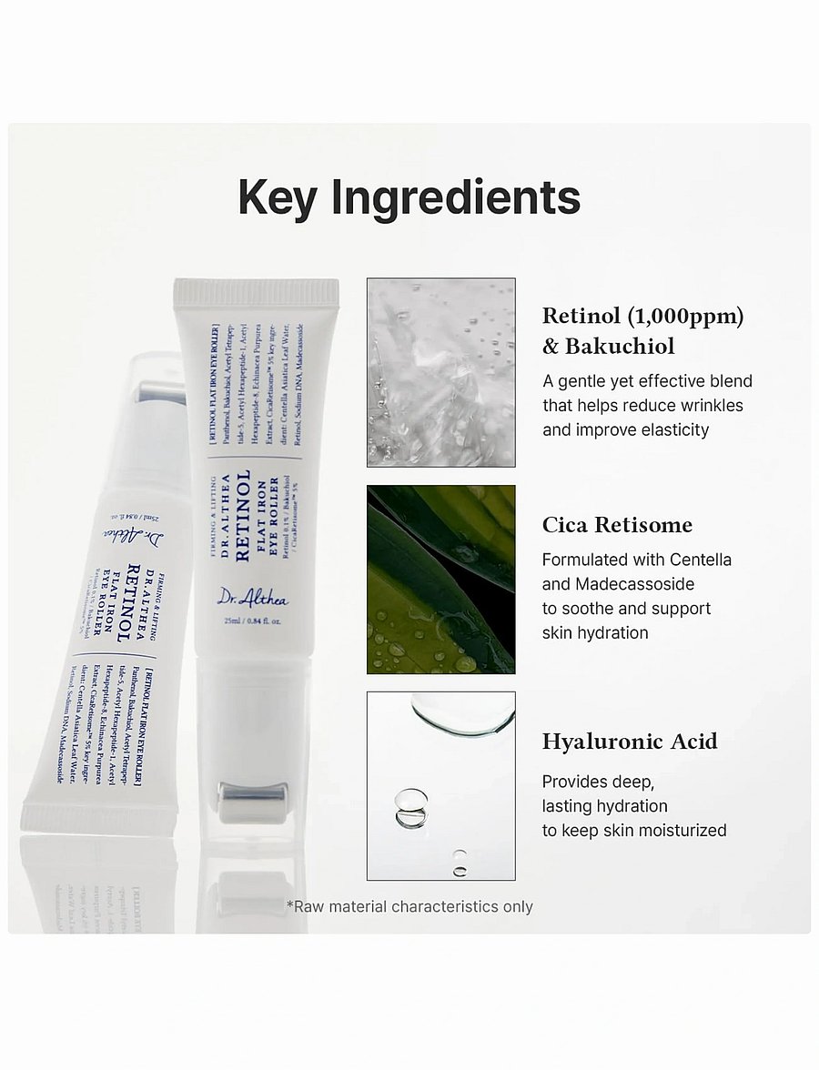 Dr. Althea - Retinol Flat Iron Eye Roller - Ögonkräm - clear - 3