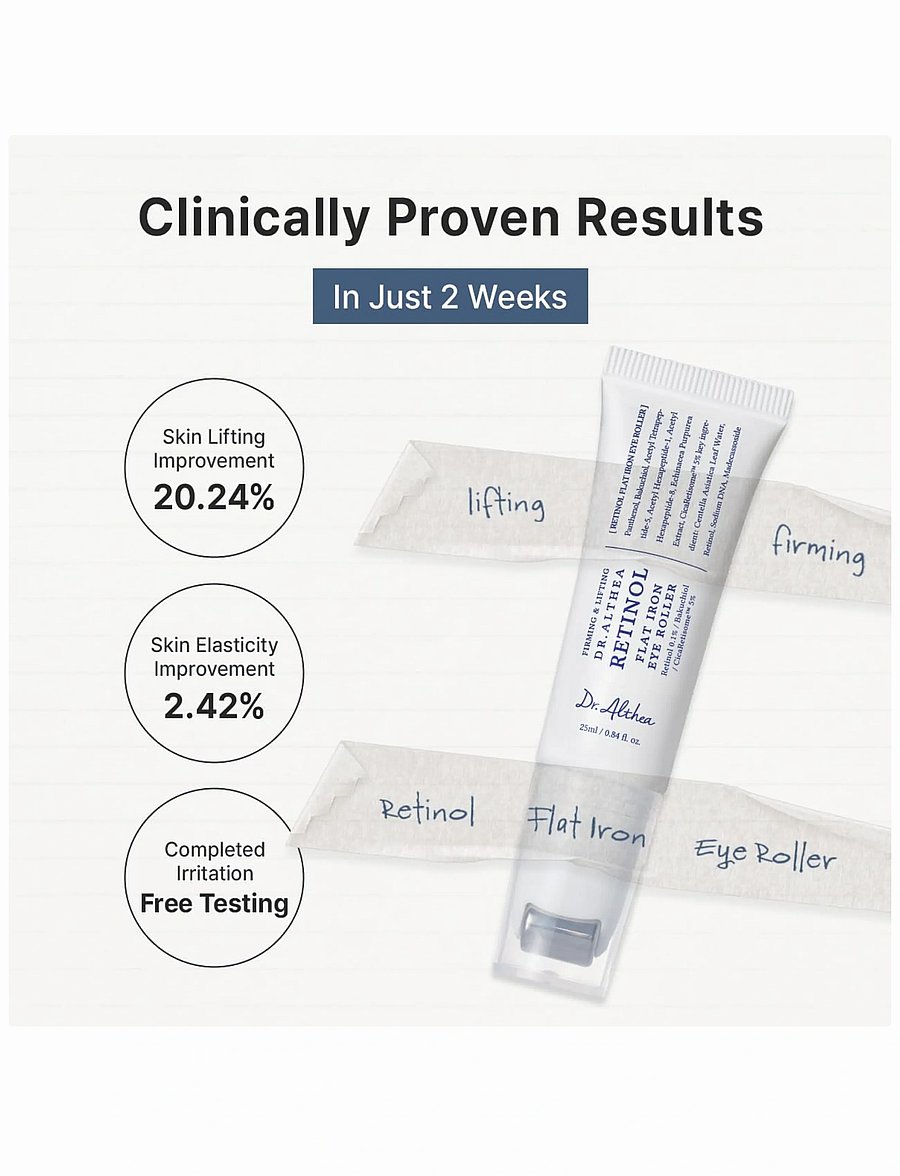 Dr. Althea - Retinol Flat Iron Eye Roller - Ögonkräm - clear - 4