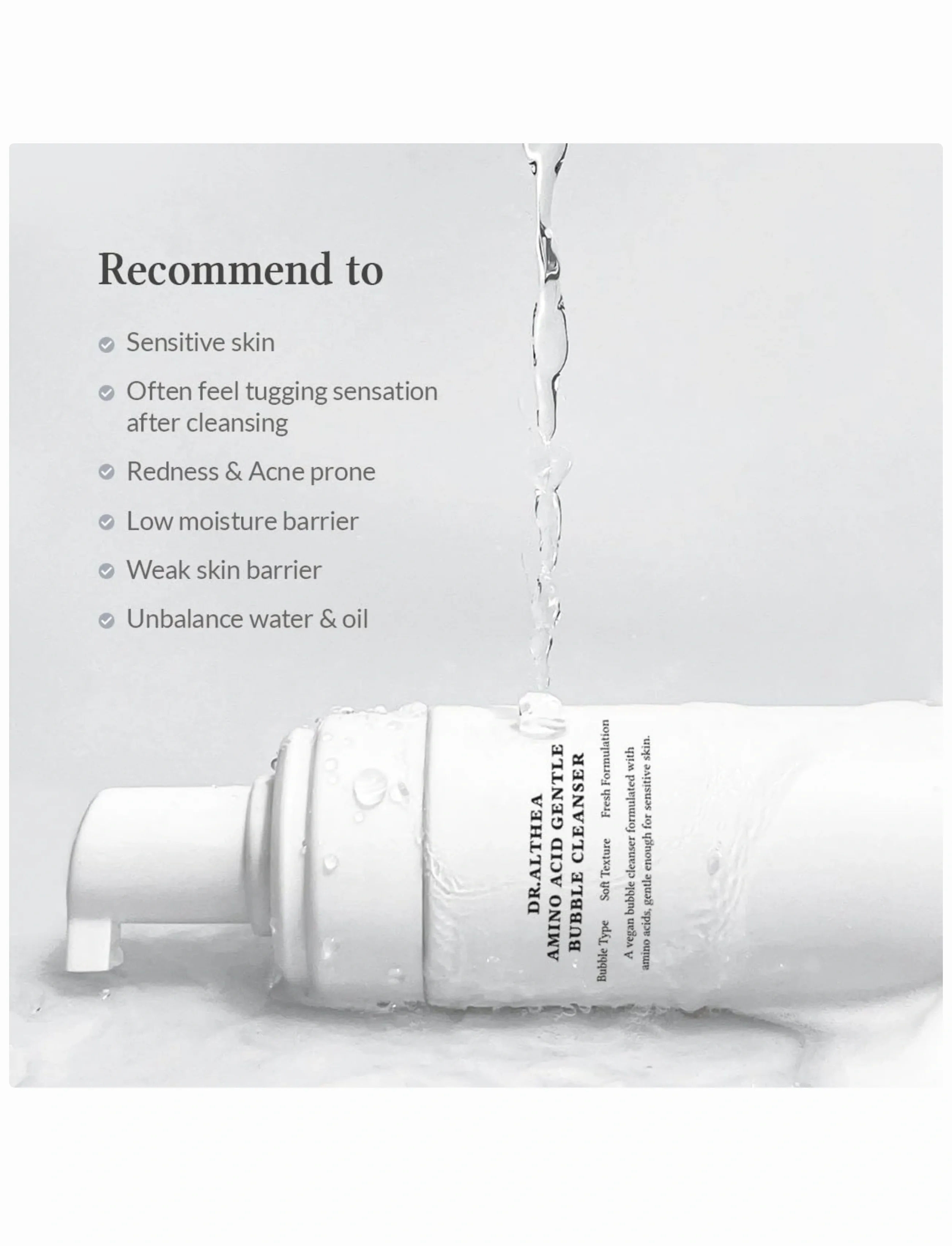 Dr. Althea - Amino Acid Gentle Bubble Cleanser - foaming cleanser - clear - 4