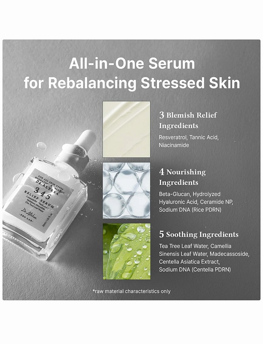 Dr. Althea - 345 Relief Serum - serum og olíur - clear - 2
