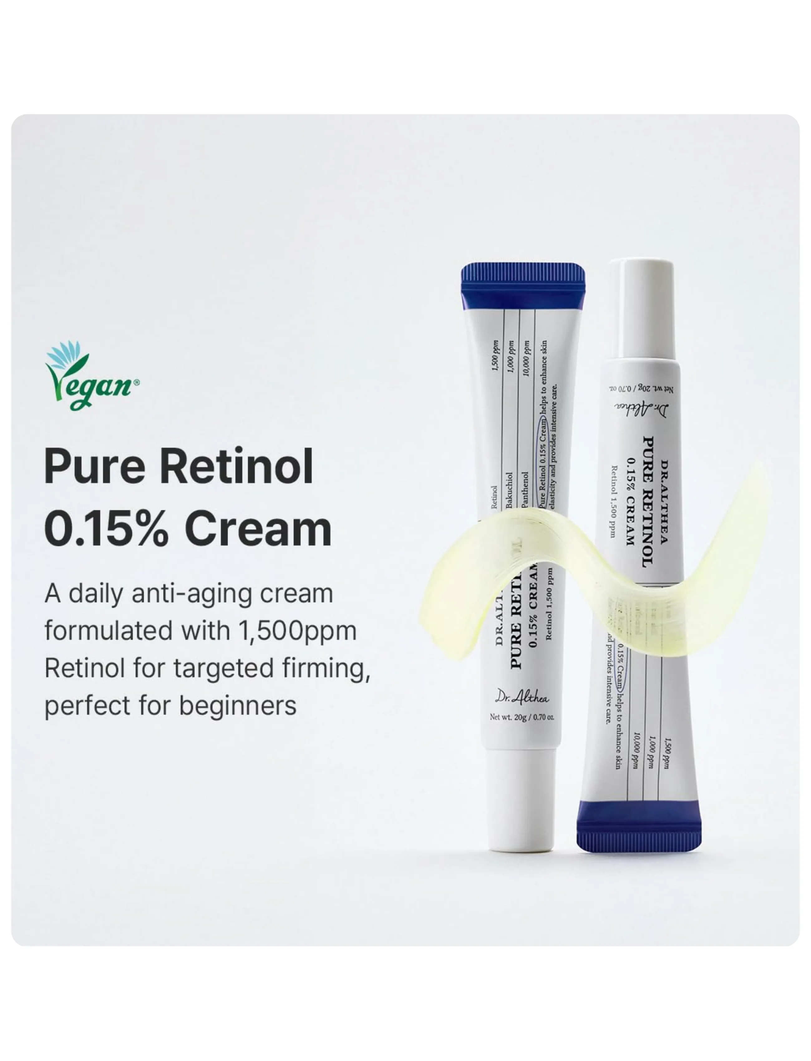 Dr. Althea - Pure Retinol 0.15% Cream - clear - 0