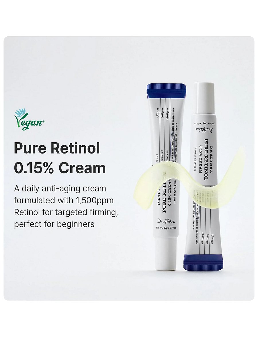 Dr. Althea - Pure Retinol 0.15% Cream - fugtpleje - clear - 0
