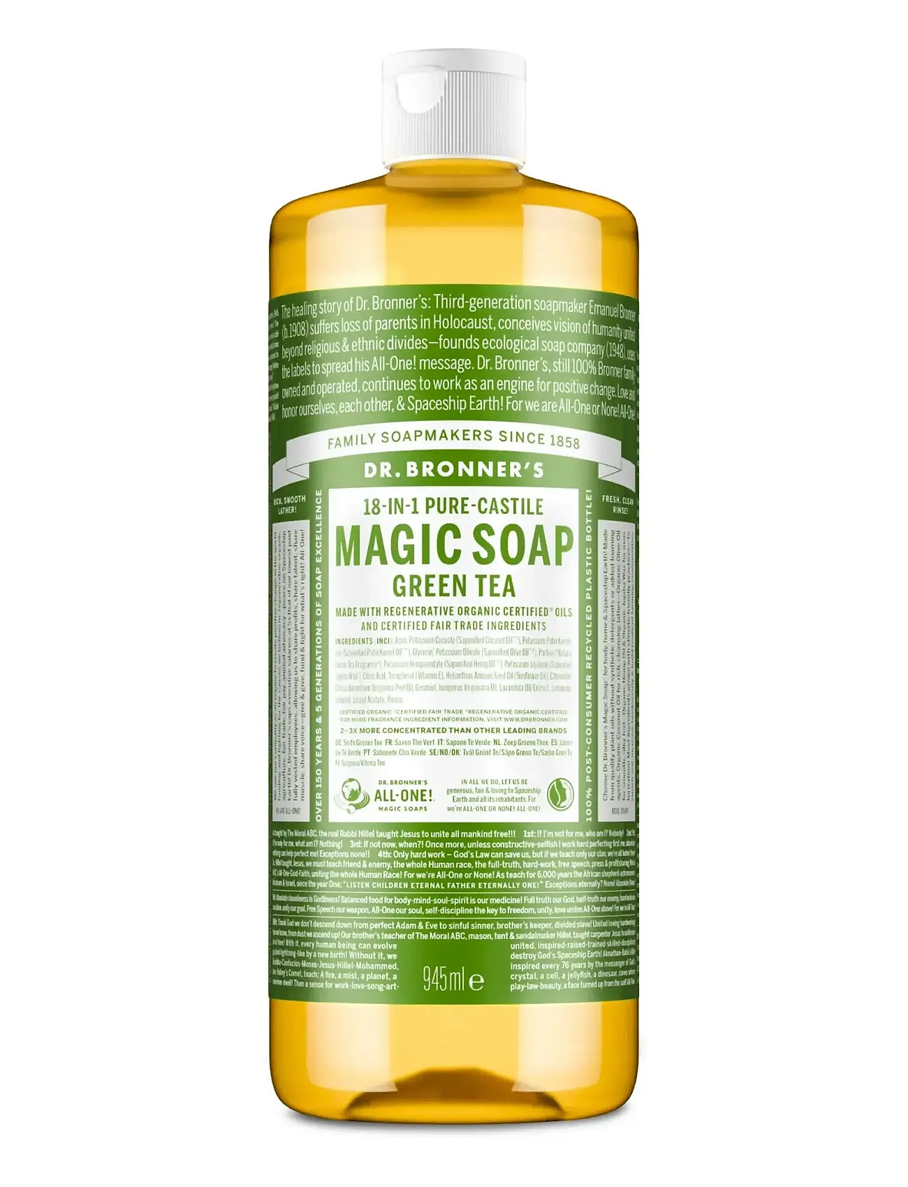 Dr. Bronner’s Green Tea Liquid Soap - - 945 ML 1