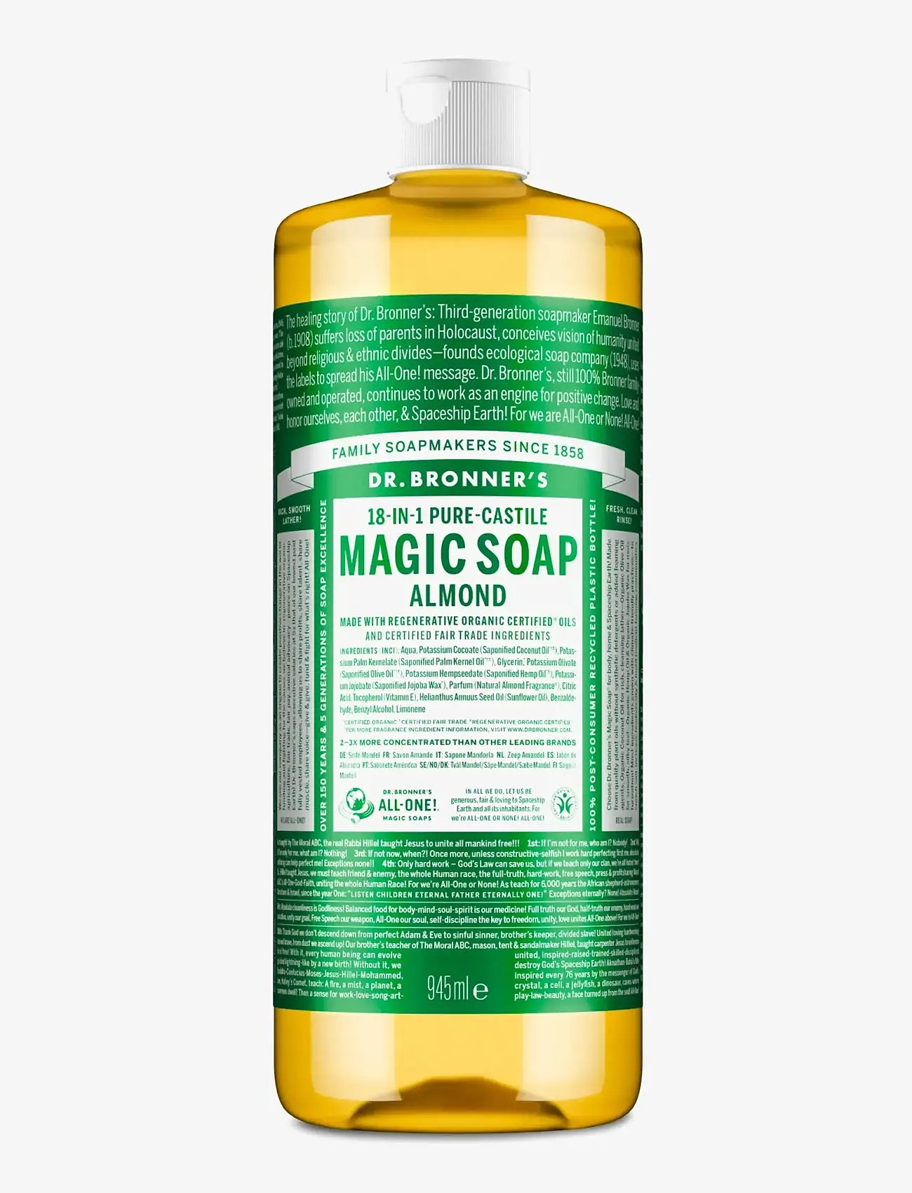 Dr. Bronner’s - Almond - dušas želejas un eļļas - clear - 0