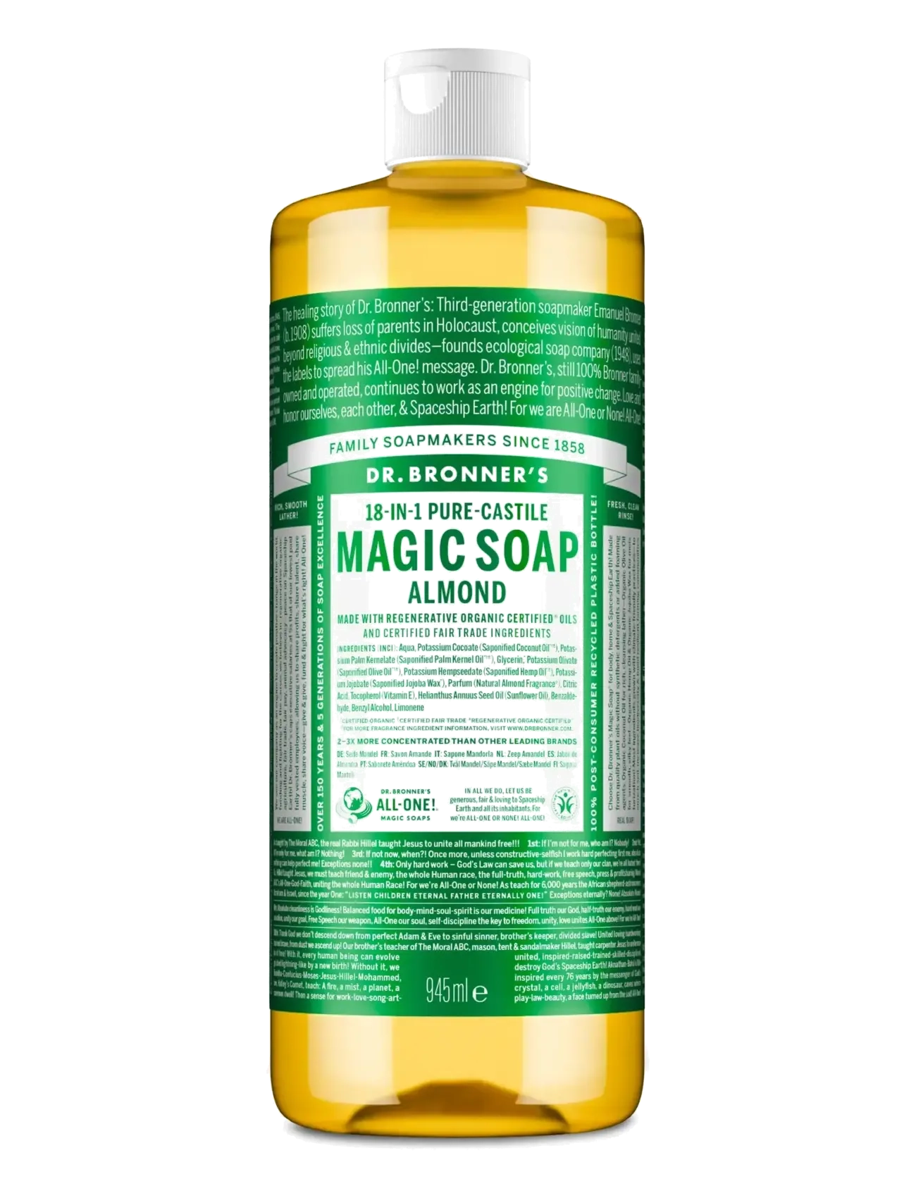 Dr. Bronner’s Almond - Badeværelsestilbehør - CLEAR / undefined