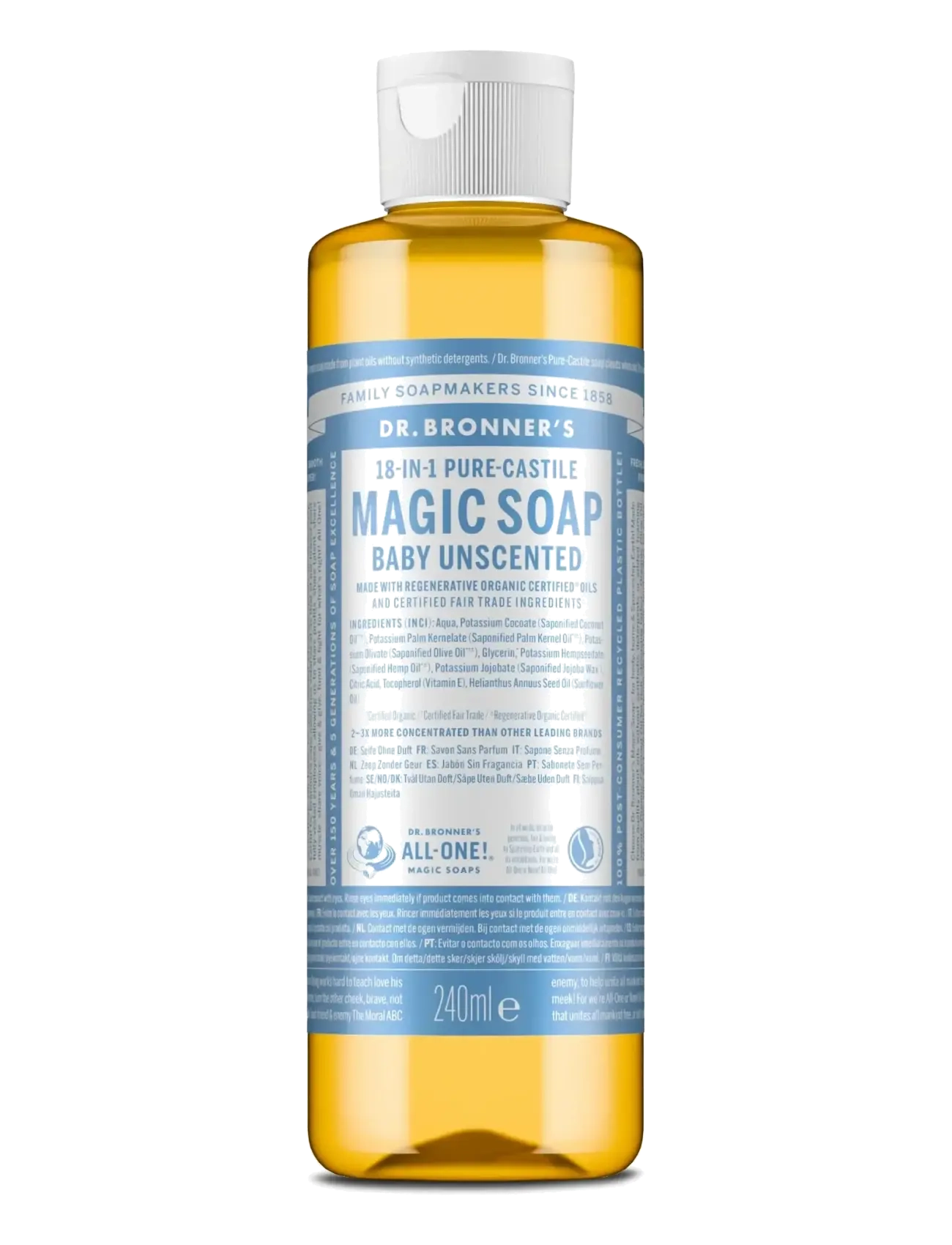 Dr. Bronner’s Baby-Mild (unscented) - Sæber & Håndcremer - NO COLOUR / undefined