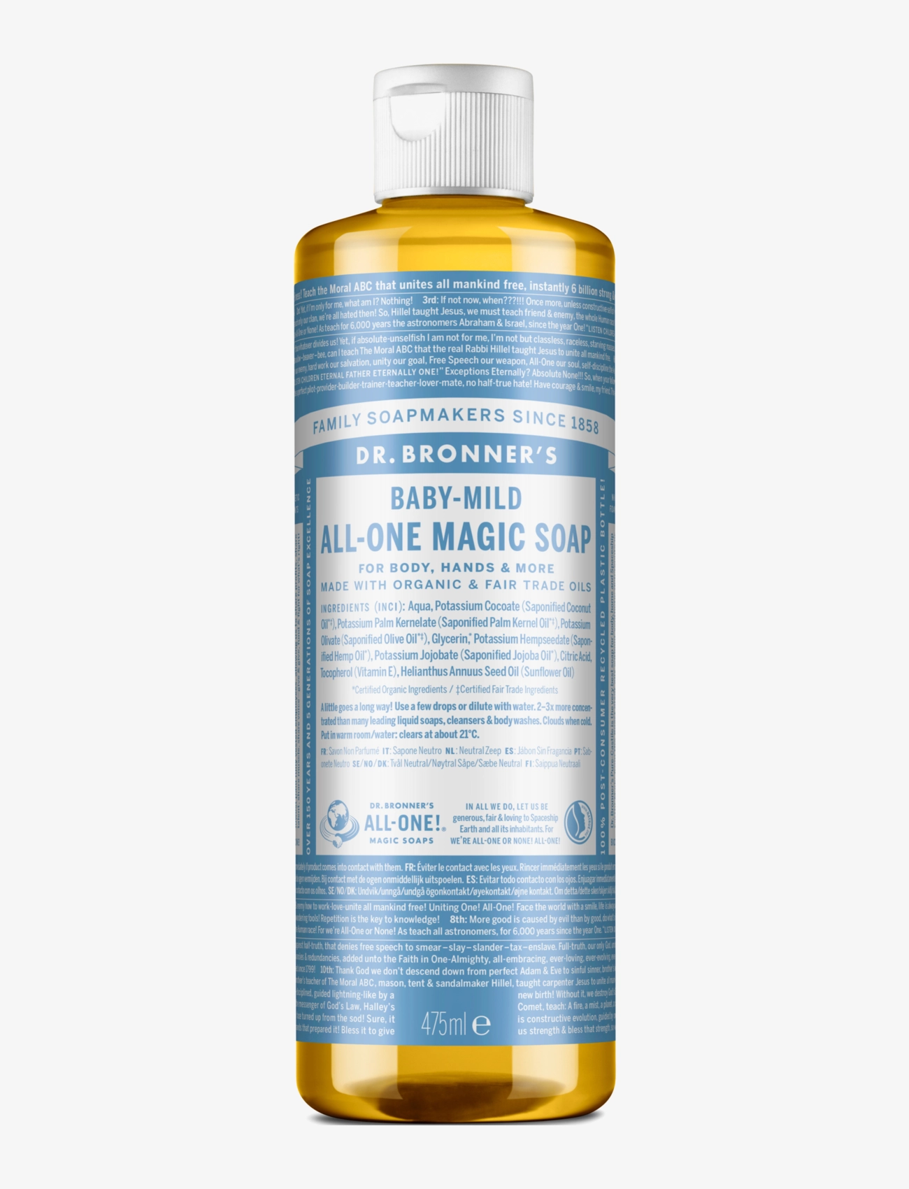 Dr. Bronner’s Baby-Mild (unscented) - Made With Care - NO COLOUR / undefined