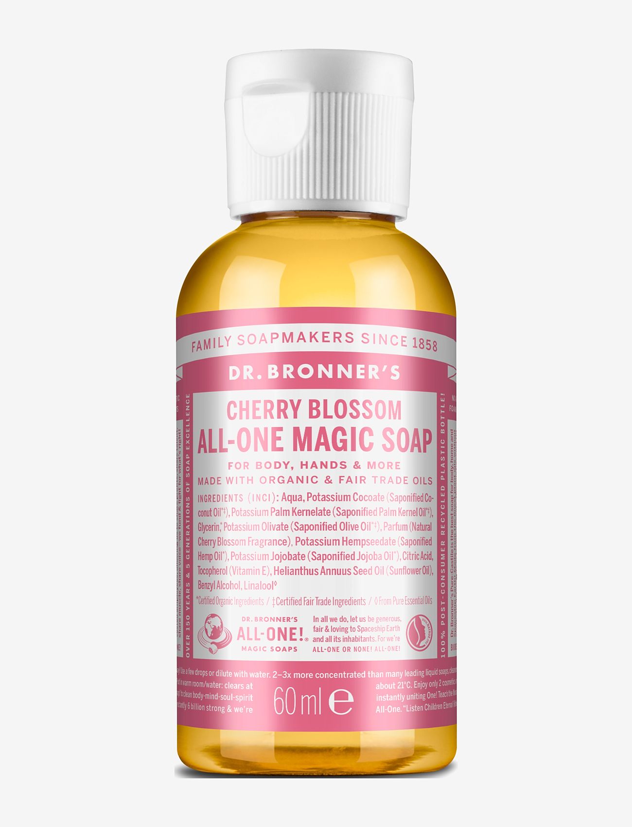 Dr. Bronner’s - 18-in-1 Castile Liquid Soap Cherry Blossom - nestesaippuat - no colour - 0