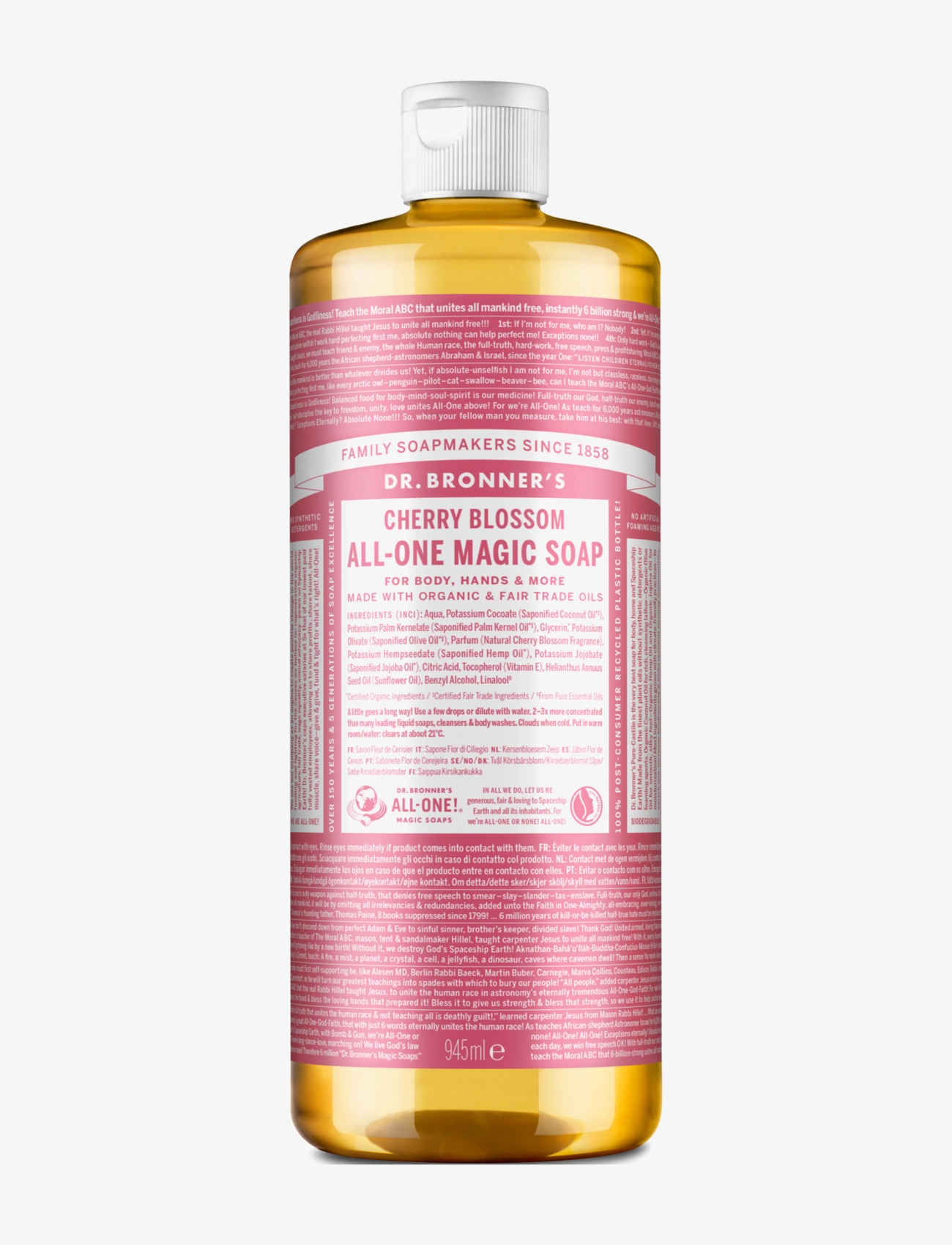Dr. Bronner’s Cherry Blossom, Badekar og bruser, Nude, Str: 945 ml