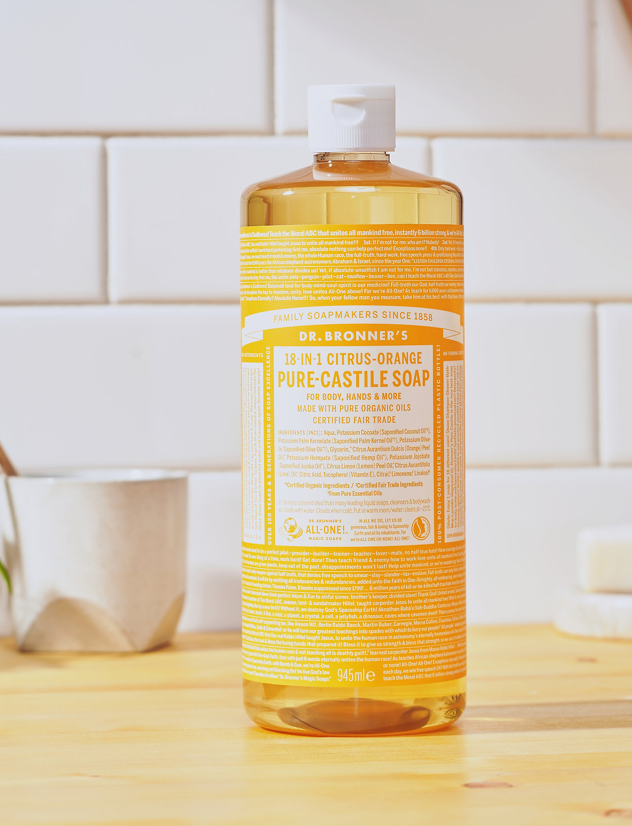 Dr. Bronner’s Citrus-Orange, 945 ml, Nude, Krop > Bad Og Brusebad, Herre