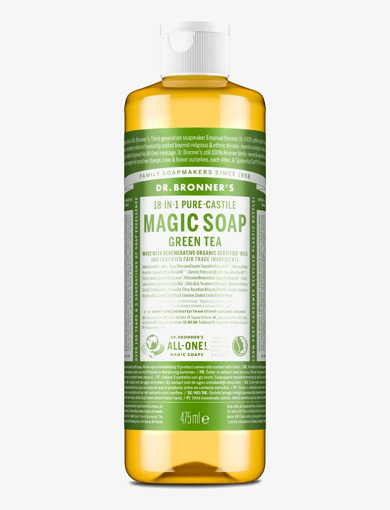 Dr. Bronner’s - Green Tea Liquid Soap - dušigeelid ja õlid - no colour - 1