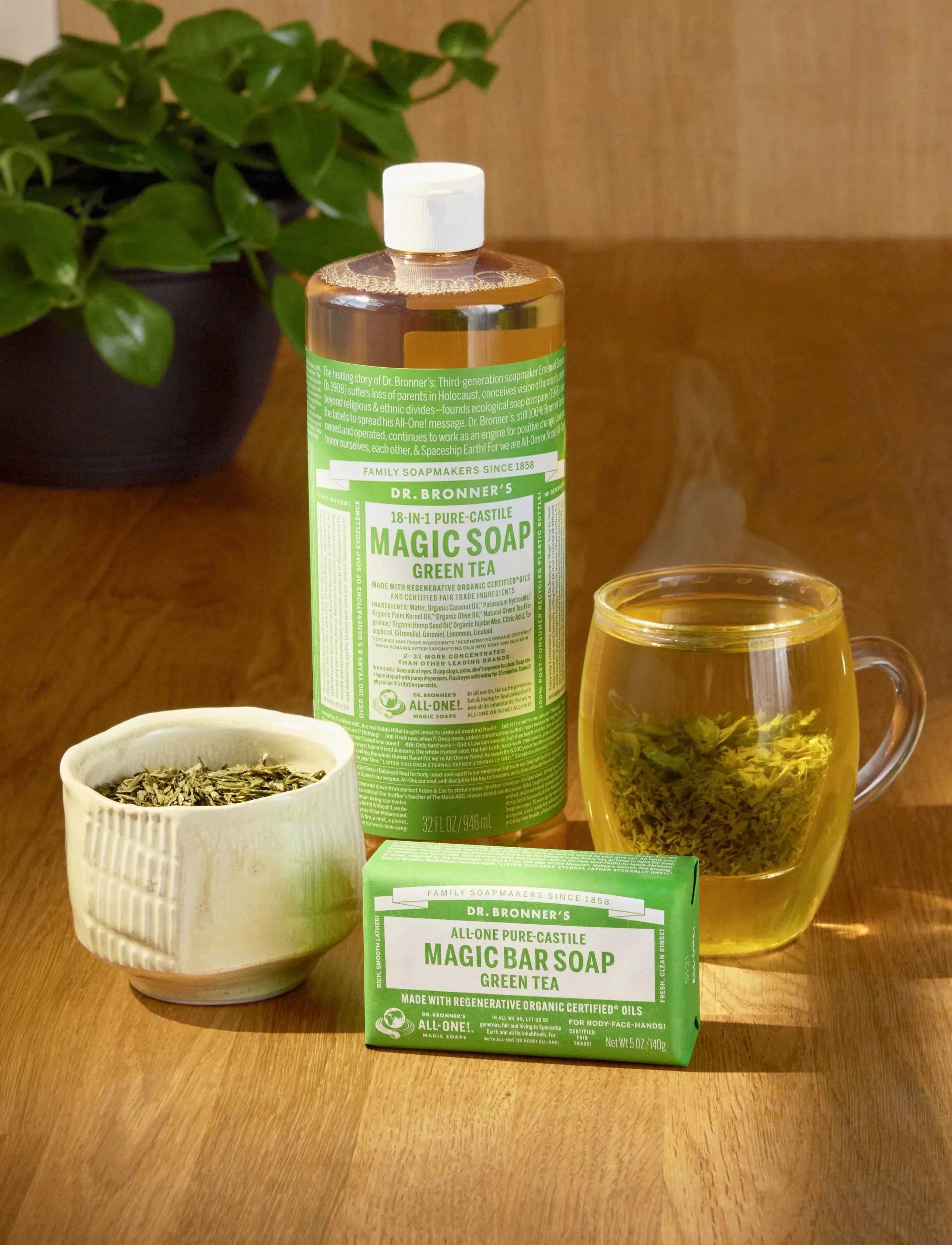 Dr. Bronner’s - Green Tea Liquid Soap - dušas želejas un eļļas - no colour - 2