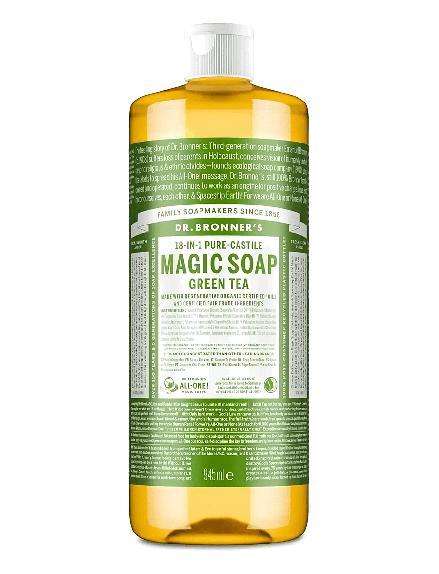Dr. Bronner’s - Green Tea Liquid Soap - shower gel & bruseolier - no colour - 1