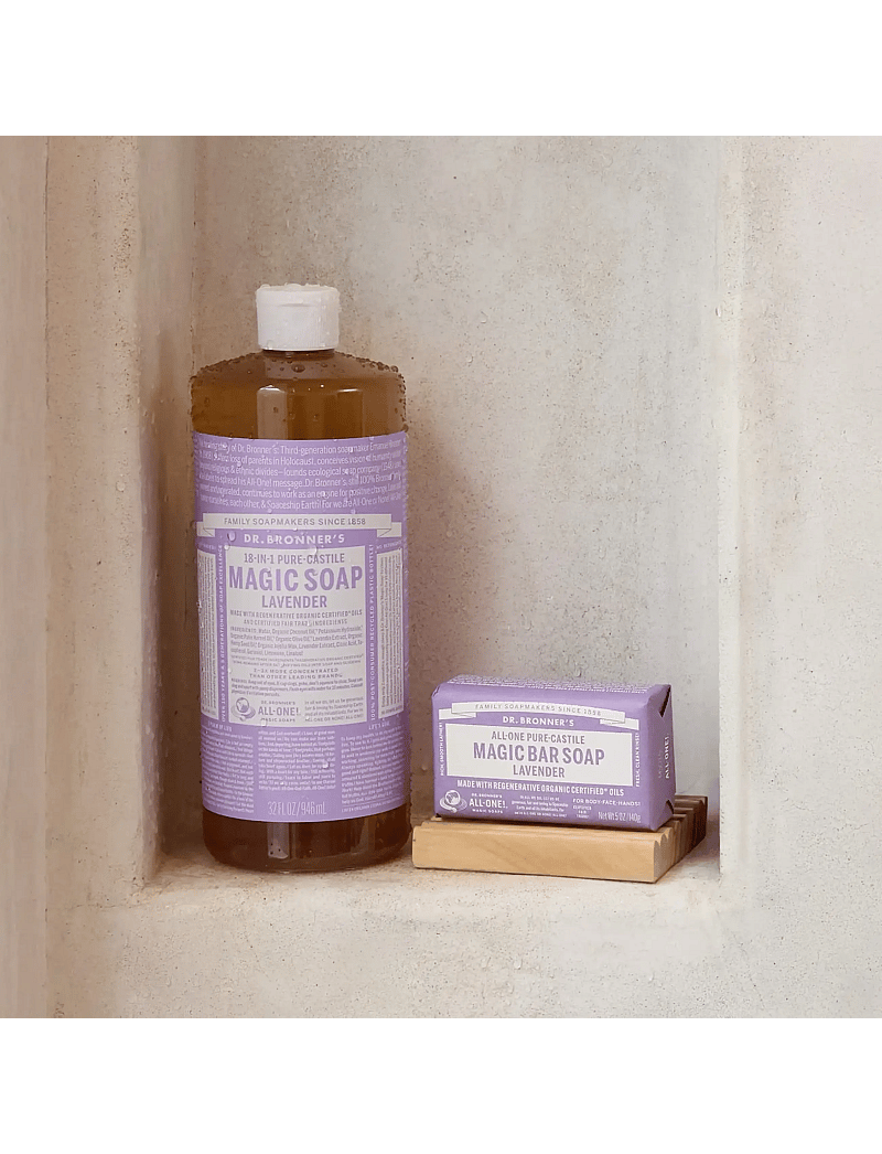 Dr. Bronner’s - Lavender - sturtugel og olíur - clear - 2