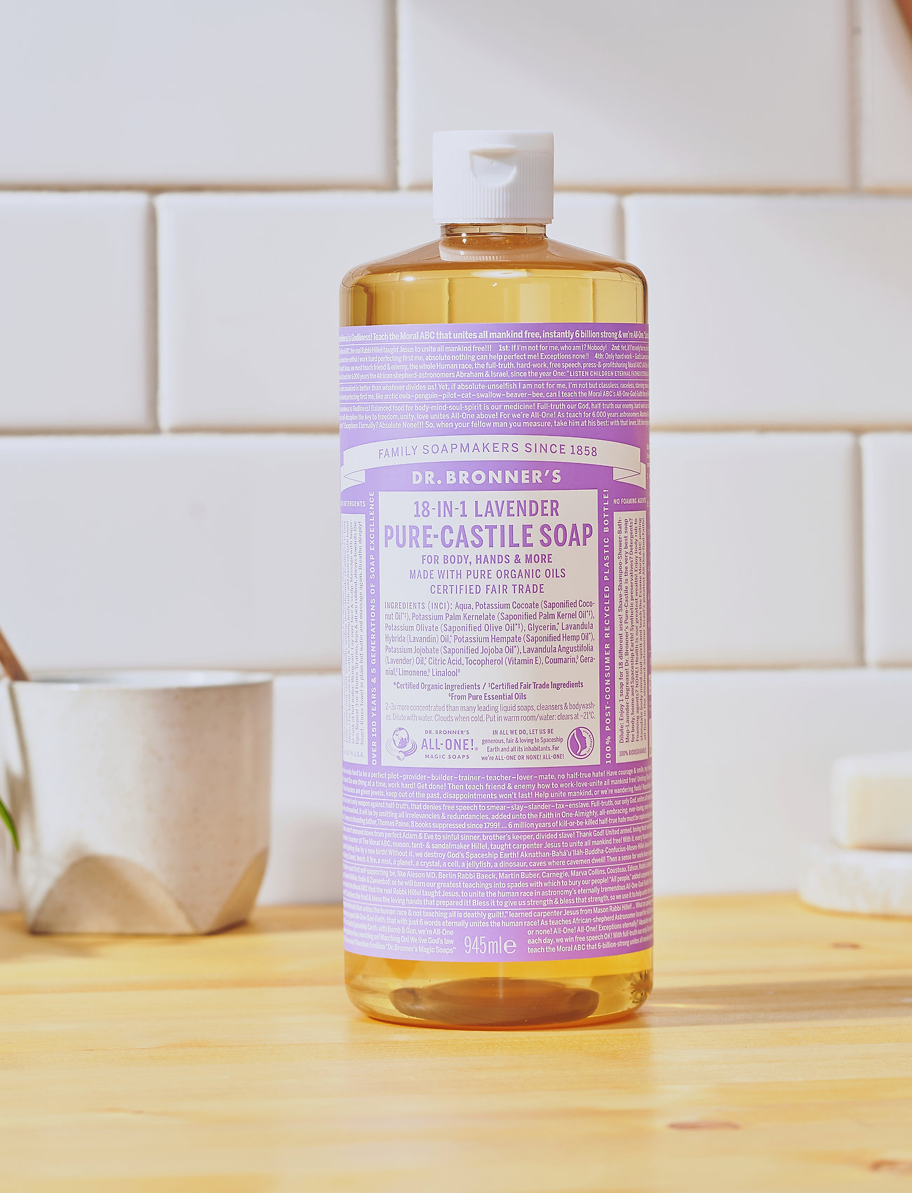 Dr. Bronner’s Lavender, 945 ml, Nude, Krop > Bad Og Brusebad, Dame