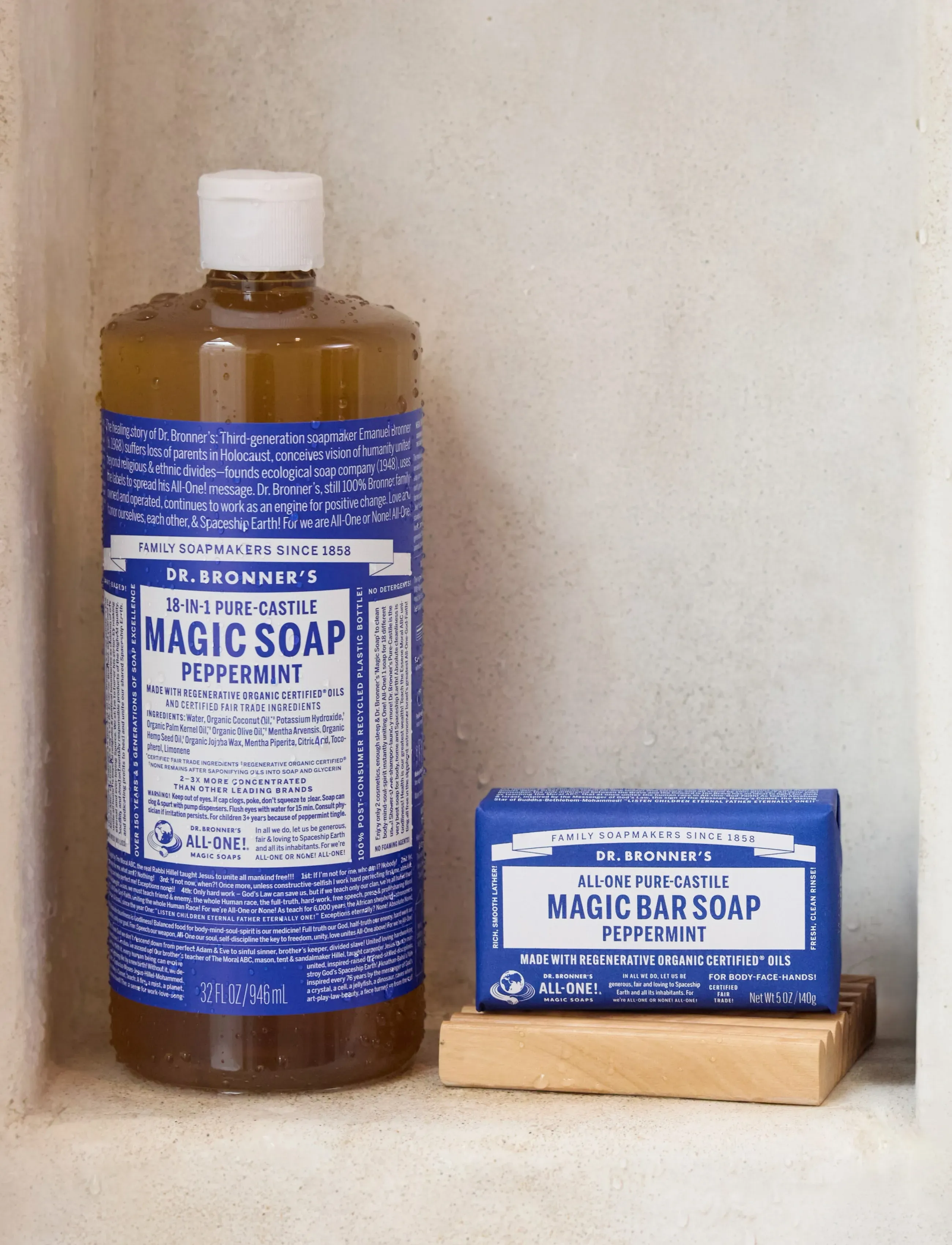 Dr. Bronner’s - Peppermint - handtvål - clear - 0