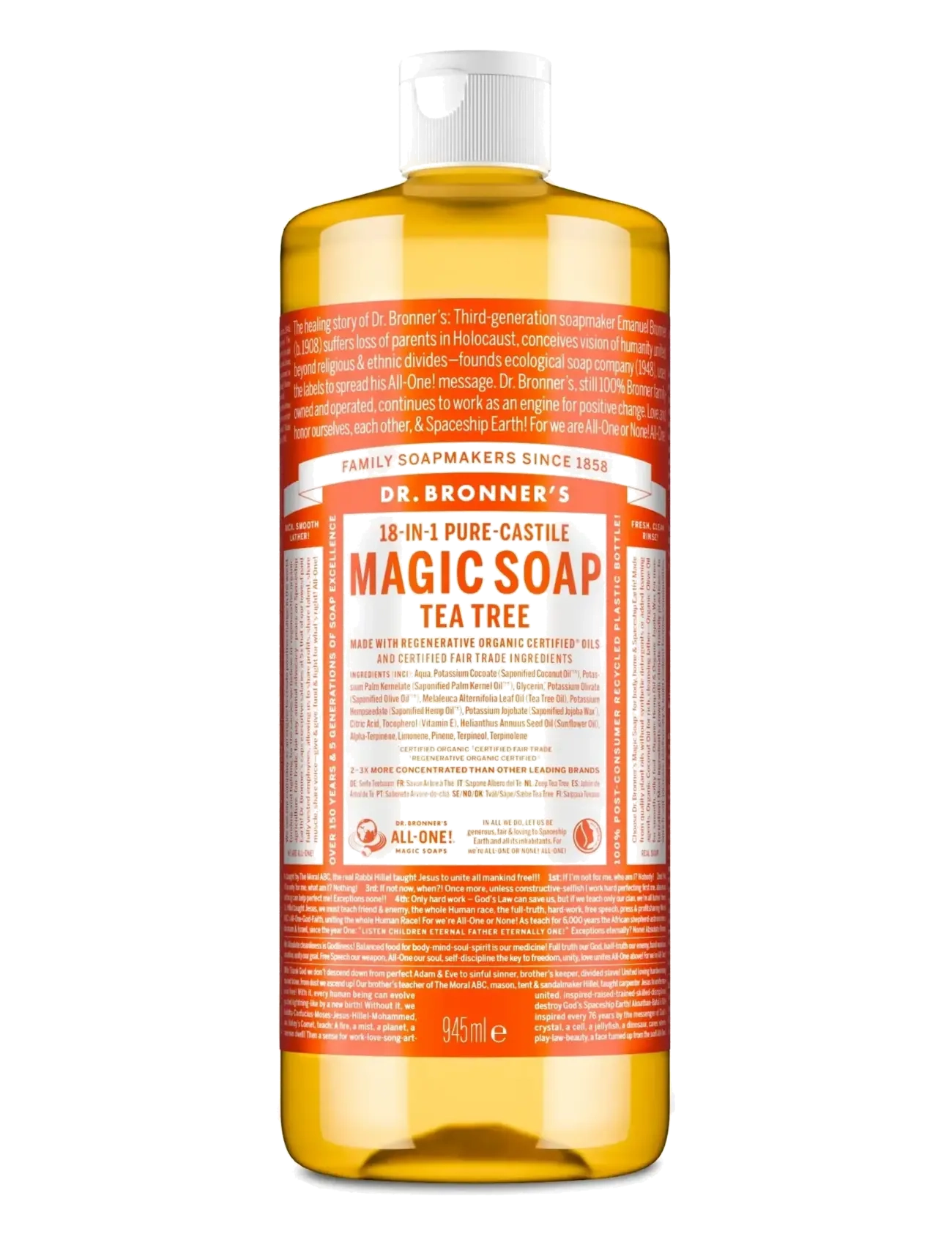 Dr. Bronner’s Tea Tree - Sæber & Håndcremer - CLEAR / undefined