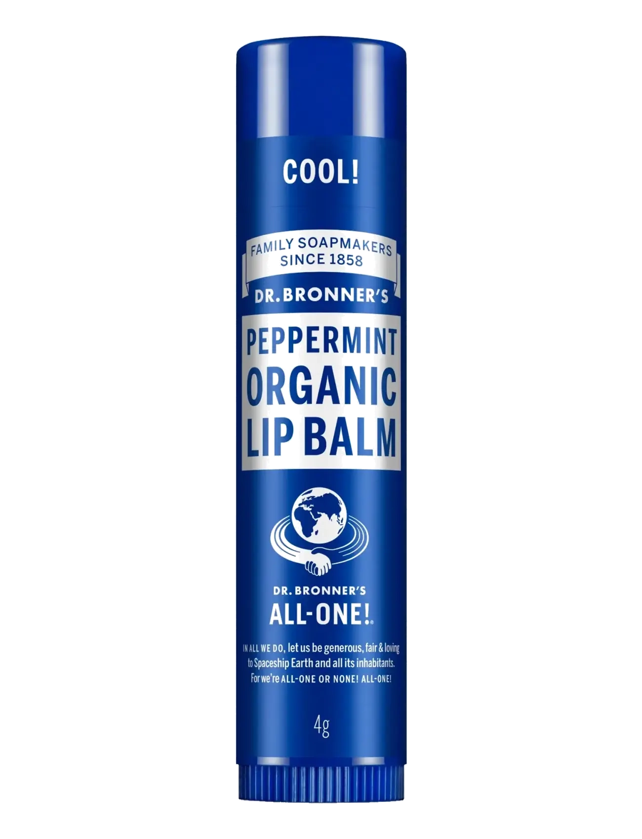 Dr. Bronner’s Peppermint Organic Lip Balm Hang Pack, 4 g, Nude, Lip Care > Lip Balm, Dame