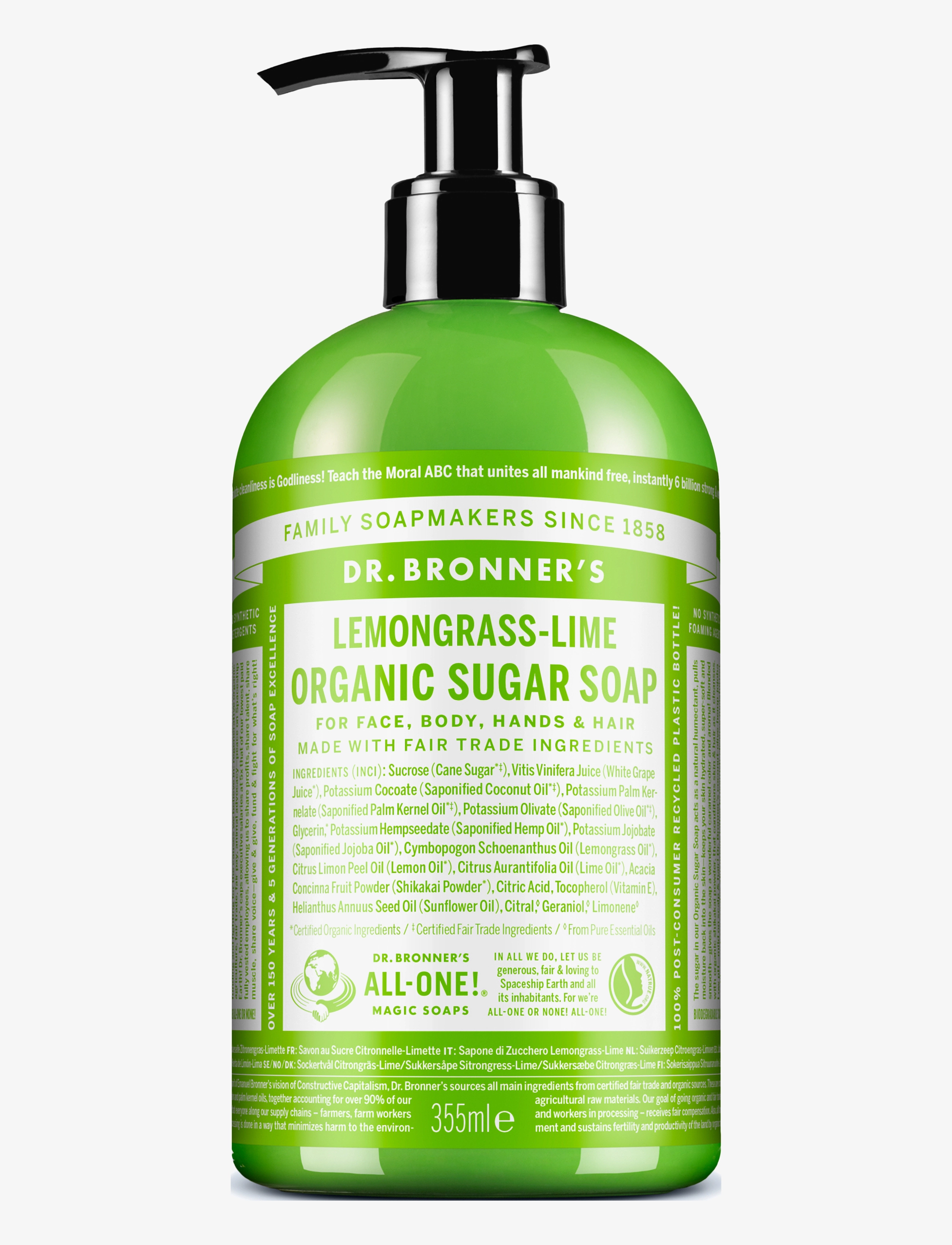 Dr. Bronner’s Lemongrass-Lime - Handvård - NO COLOUR / undefined
