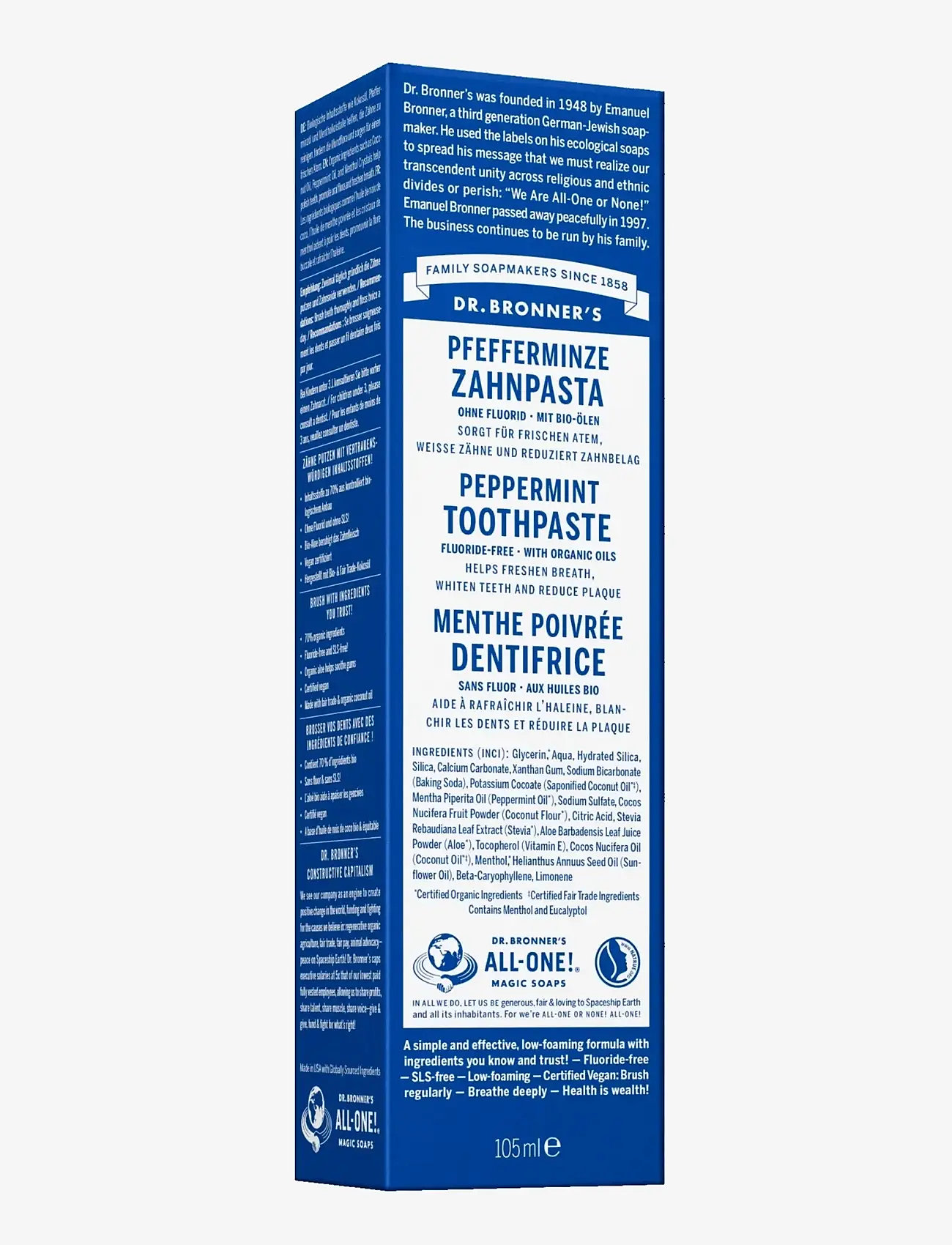 Dr. Bronner’s - Peppermint - tandpasta - no colour - 1