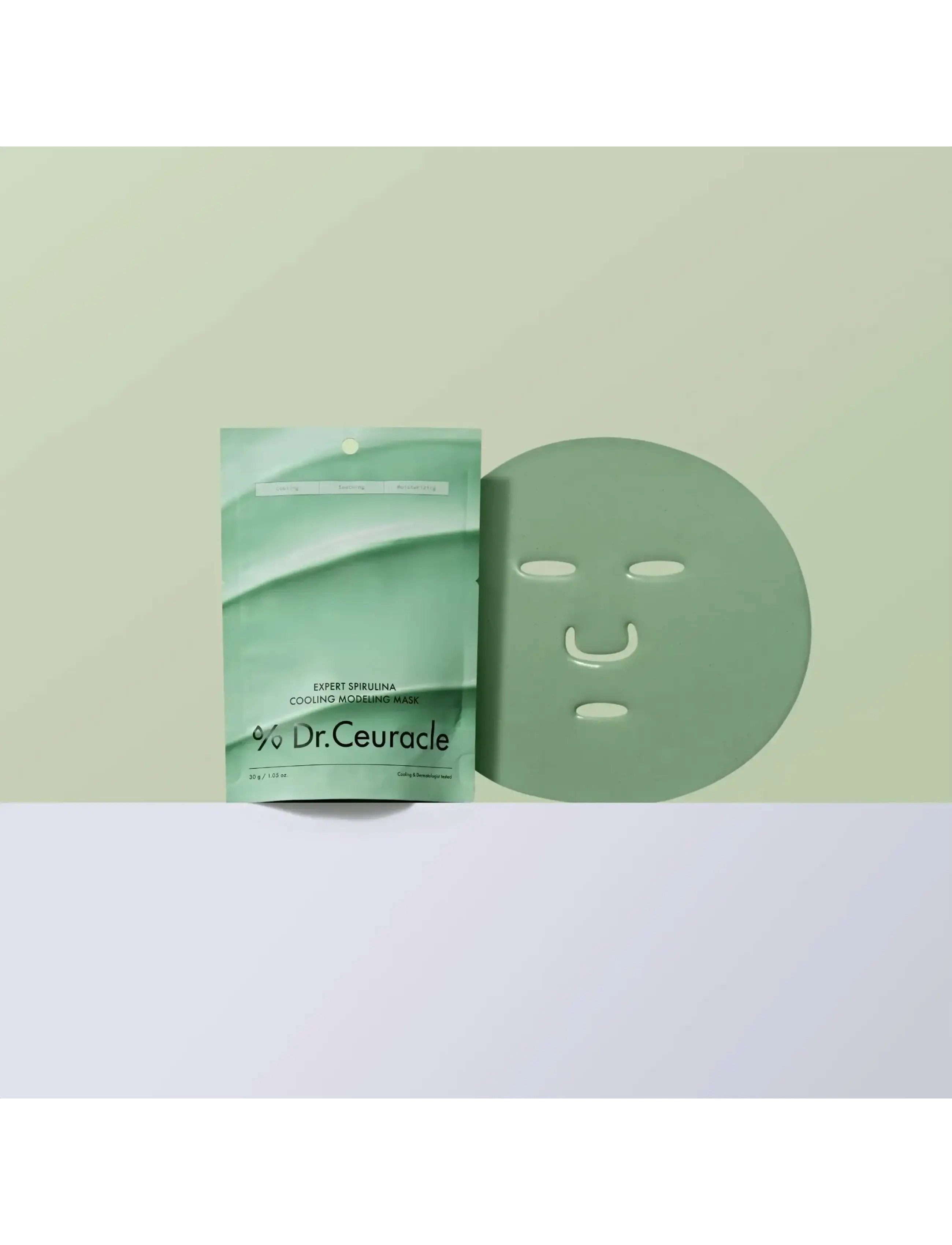 Dr. Ceuracle - Dr.Ceuracle Expert Spirulina Cooling Modeling Mask 30g - rakagefandi maskar - no color - 3