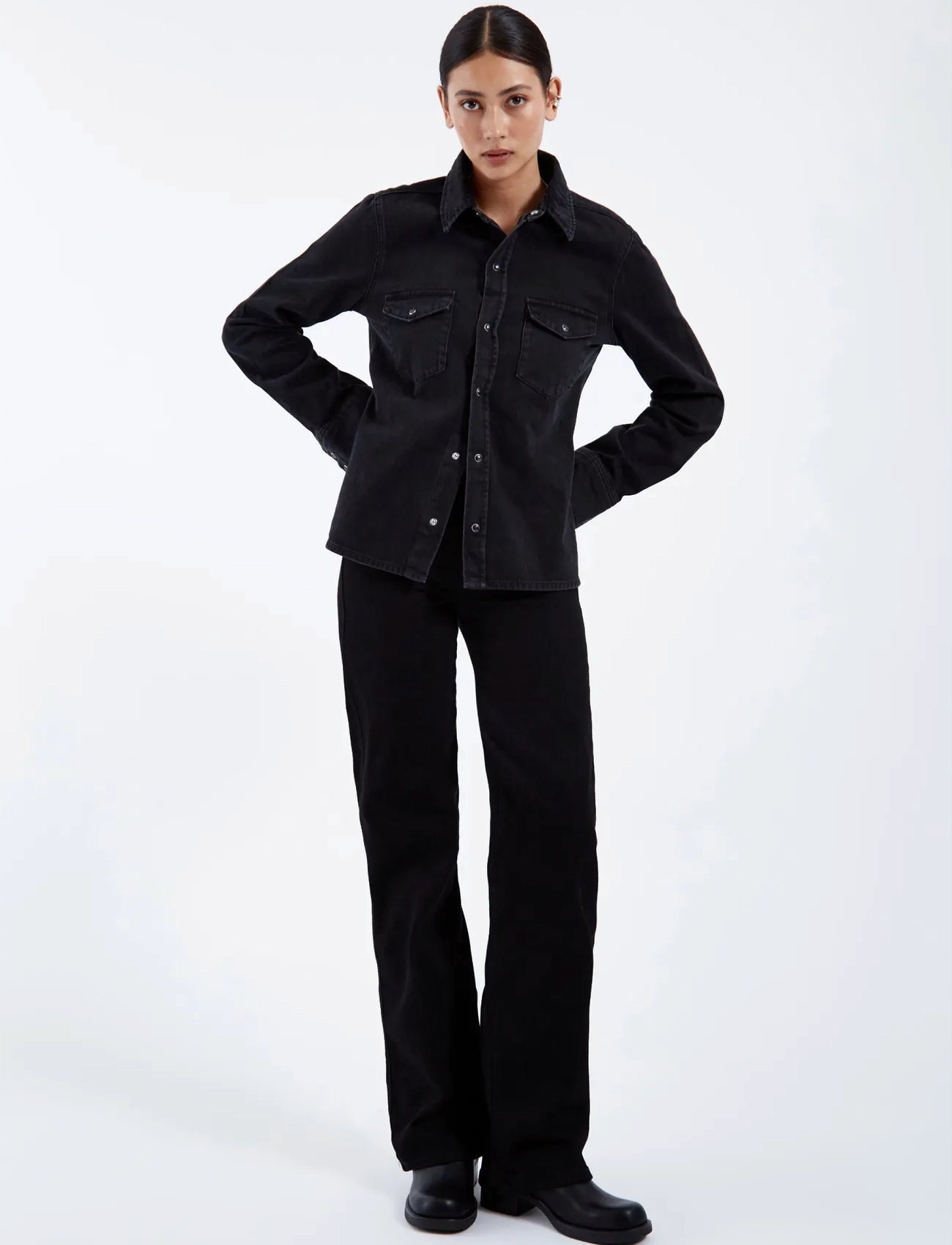 Dr Denim Moxy High Straight - - XS x 34 1