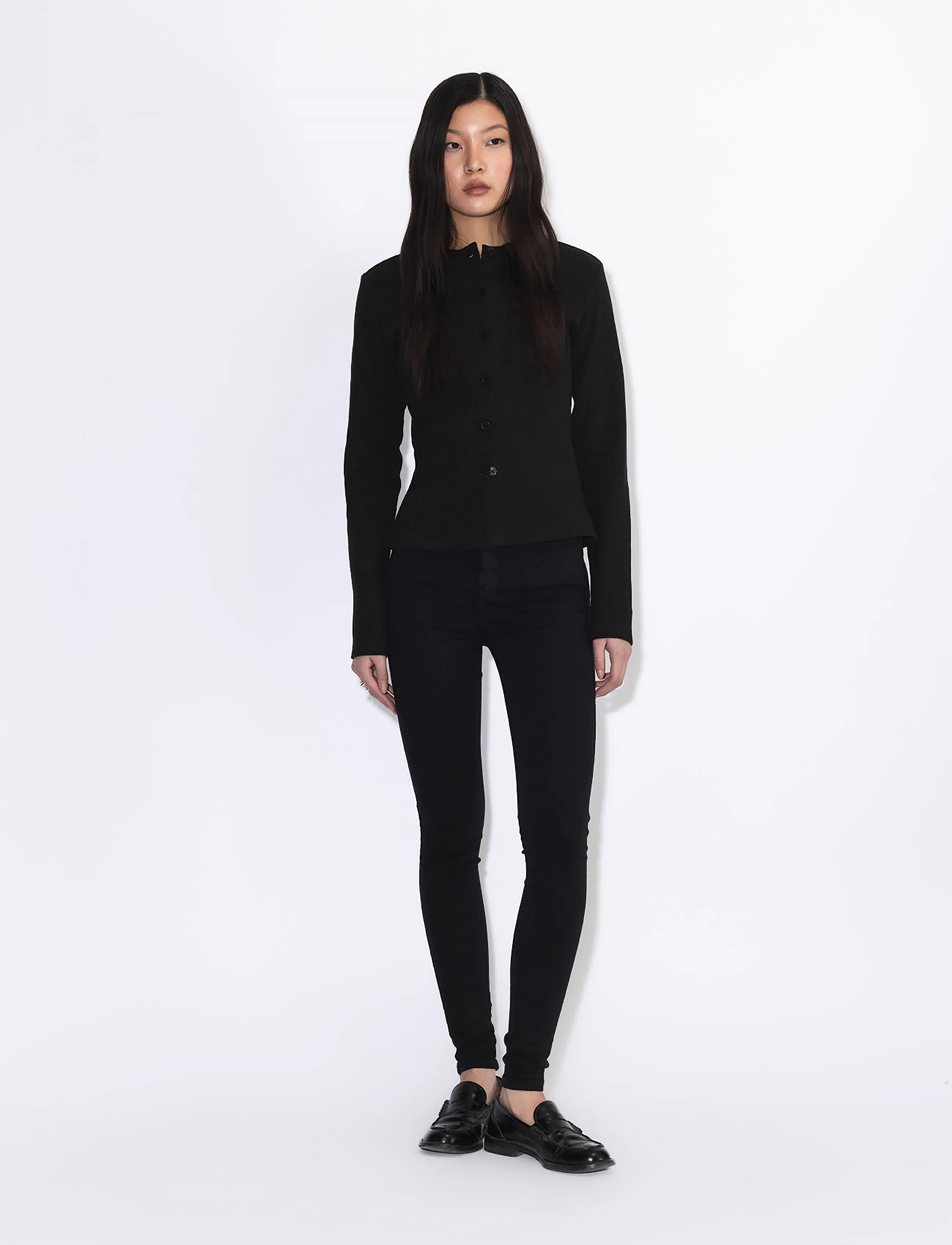 Dr Denim Moxy High Skinny - Jeans - BLACK / black