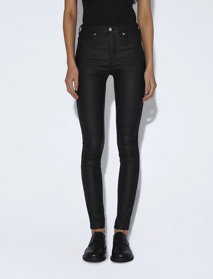 Dr Denim - Lexy Mid Skinny - liibuvad teksad - black metal - 4