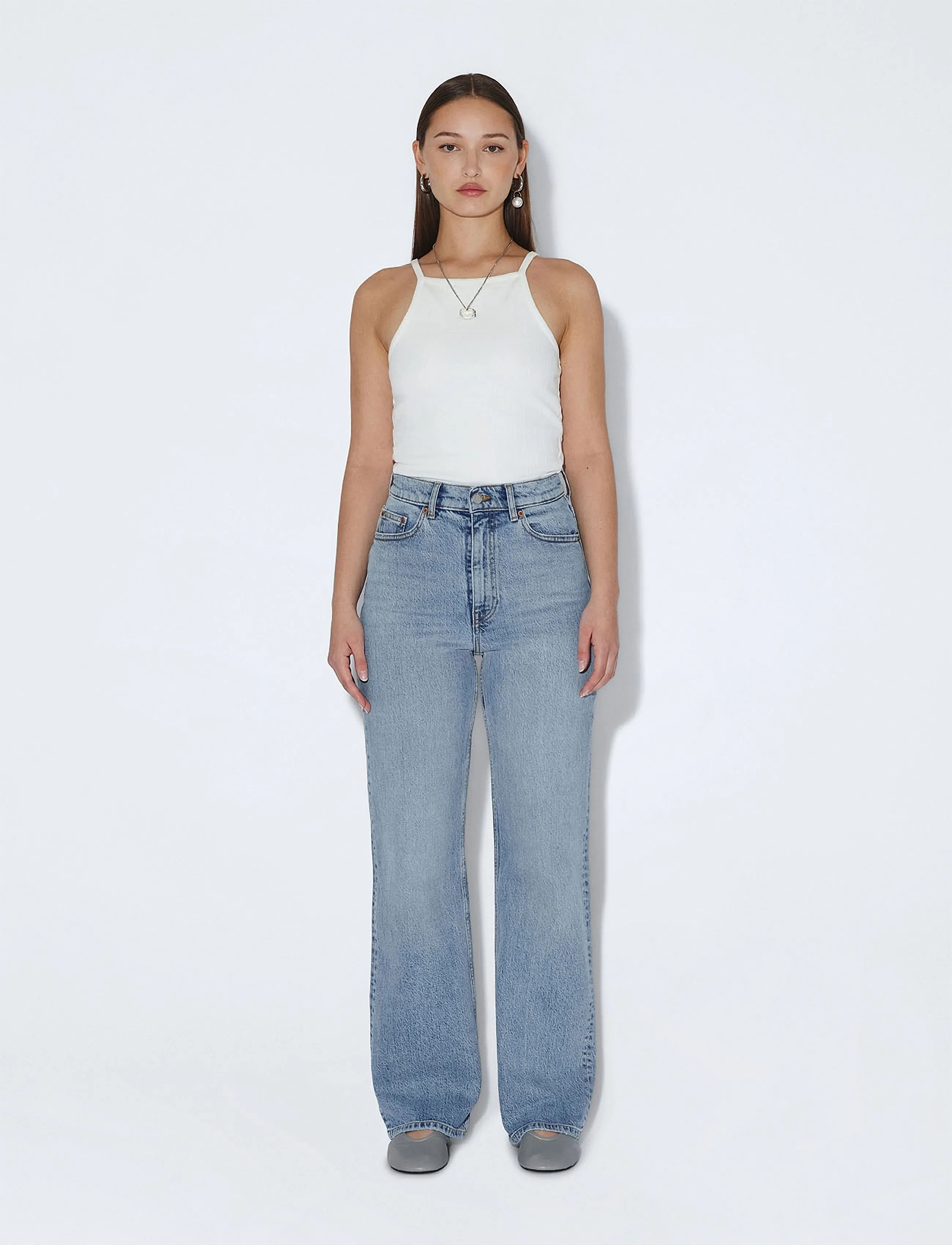 Dr Denim Echo High Straight, 28 x 32, Blue, Jeans > Lige-Almindelige, Dame