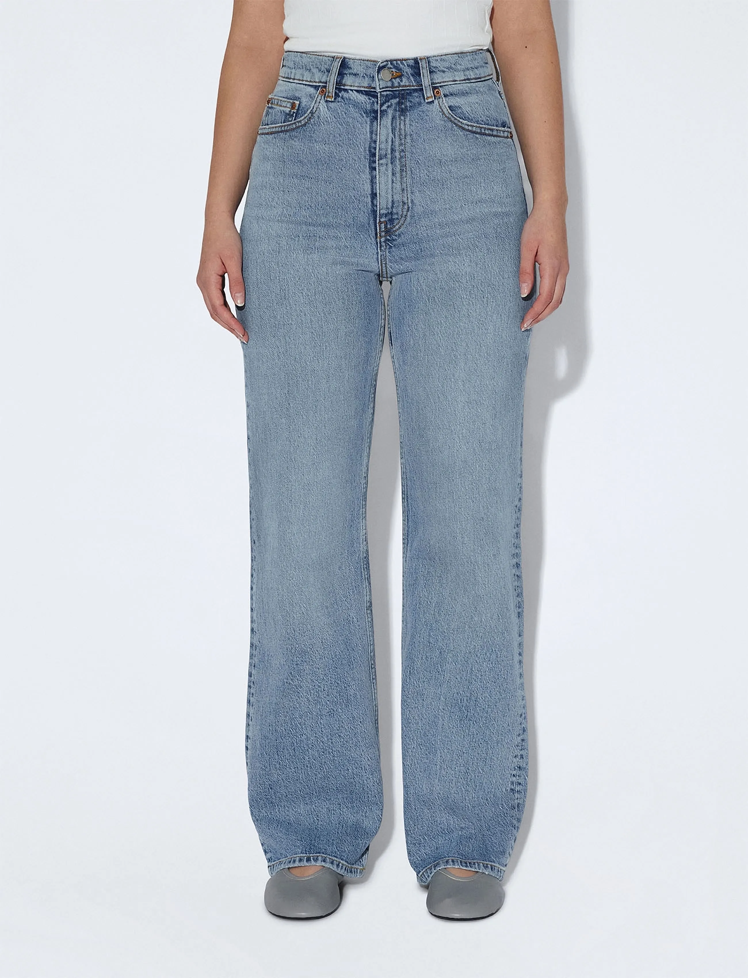 Dr Denim - Echo High Straight - beinar gallabuxur - bay blue jay - 4