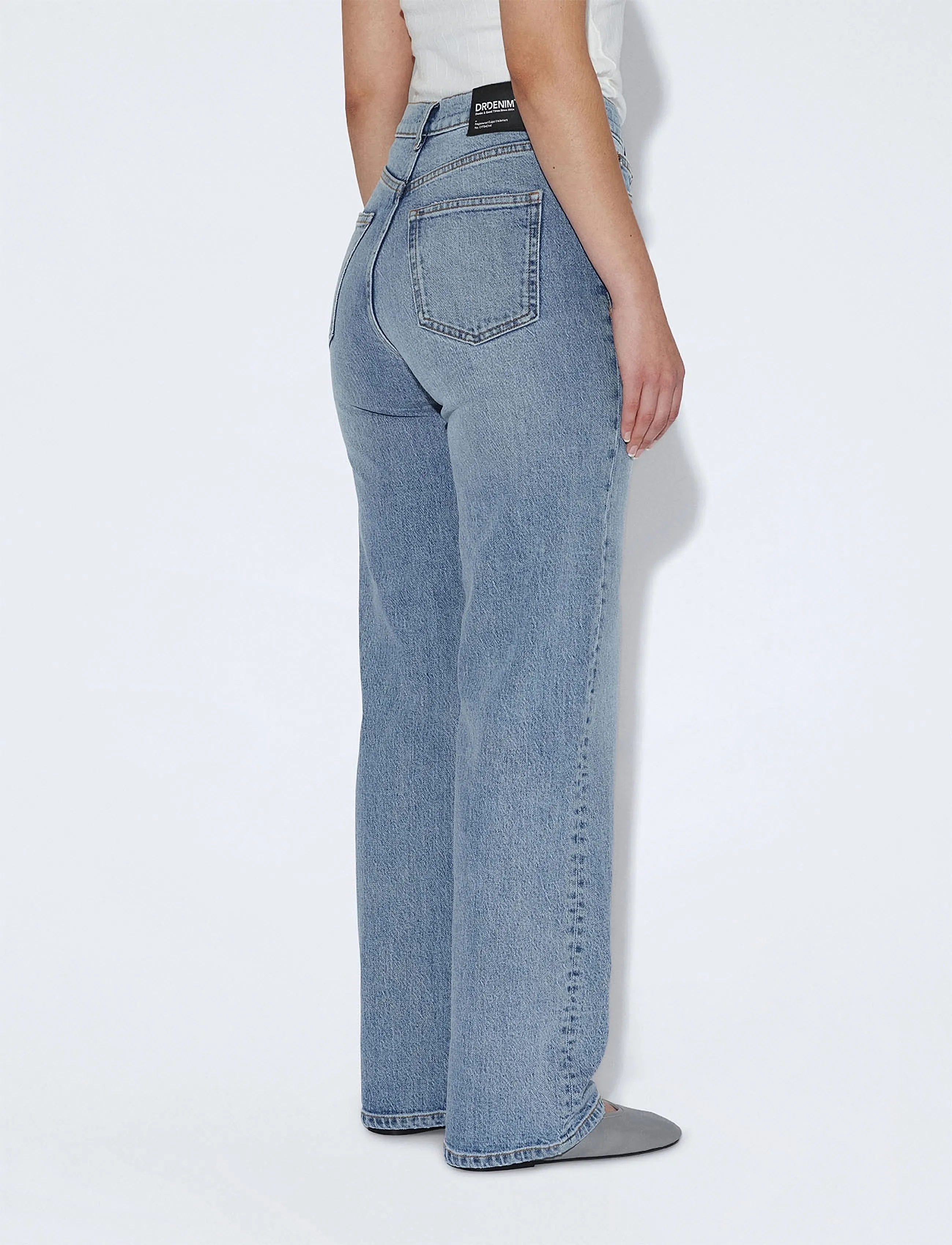Dr Denim - Echo High Straight - beinar gallabuxur - bay blue jay - 5