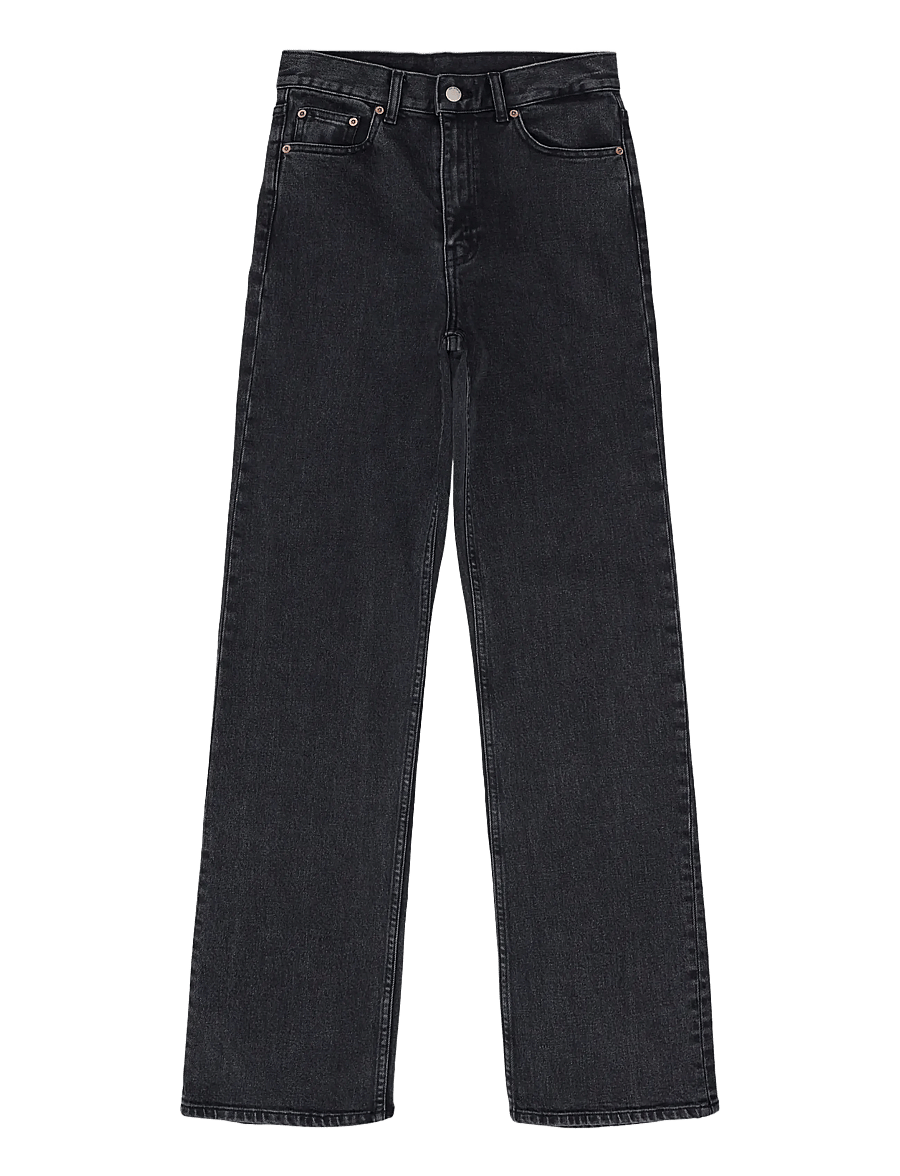 Dr Denim - Echo High Straight - gerade jeans - tar retro black - 1
