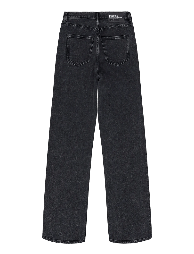 Dr Denim - Echo High Straight - raka jeans - tar retro black - 2