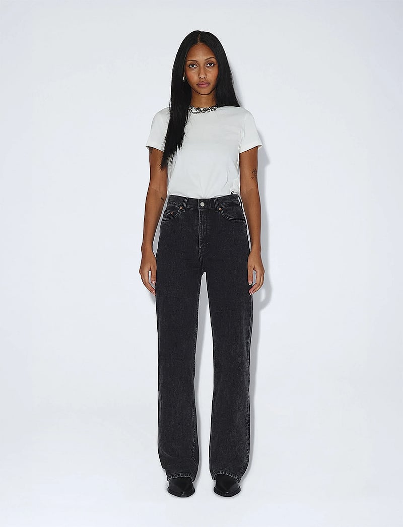 Dr Denim - Echo High Straight - straight jeans - tar retro black - 0