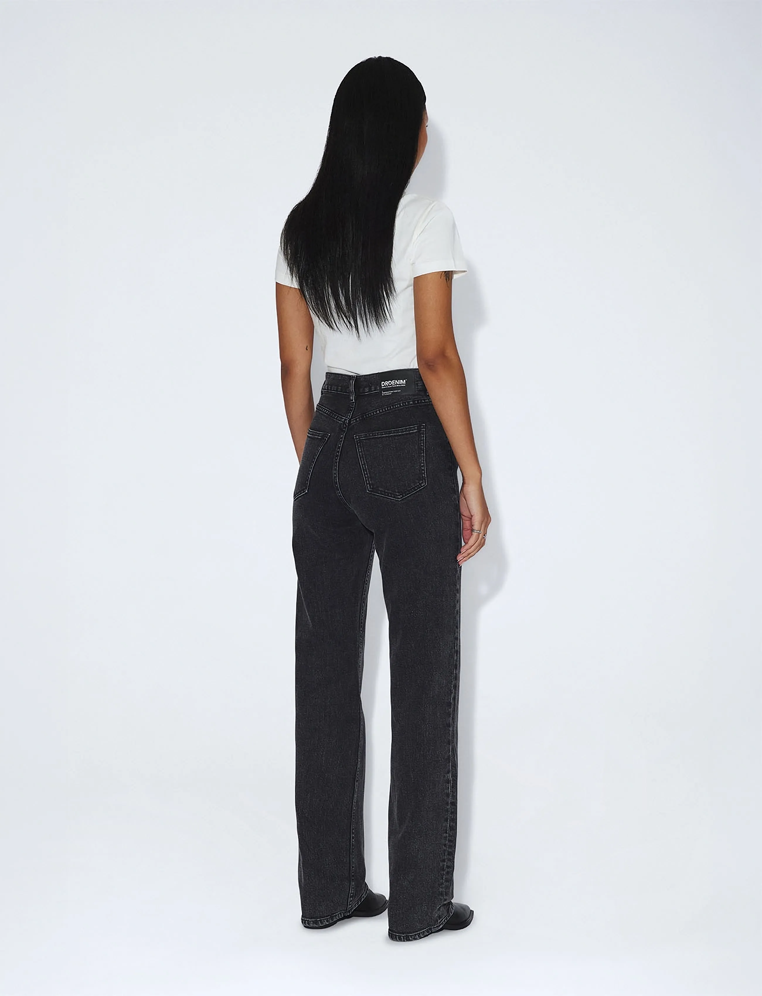 Dr Denim - Echo High Straight - gerade jeans - tar retro black - 3