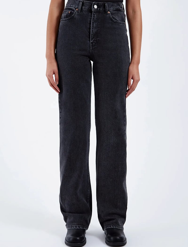 Dr Denim - Echo High Straight - raka jeans - tar retro black - 4