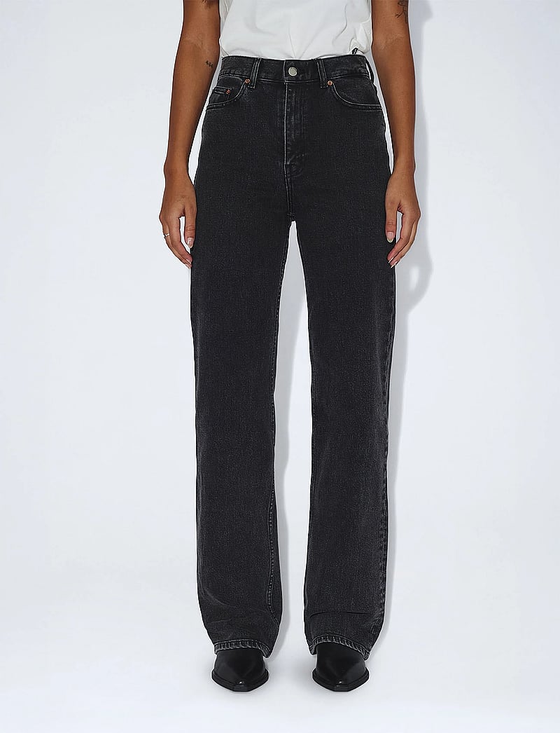 Dr Denim - Echo High Straight - straight jeans - tar retro black - 4