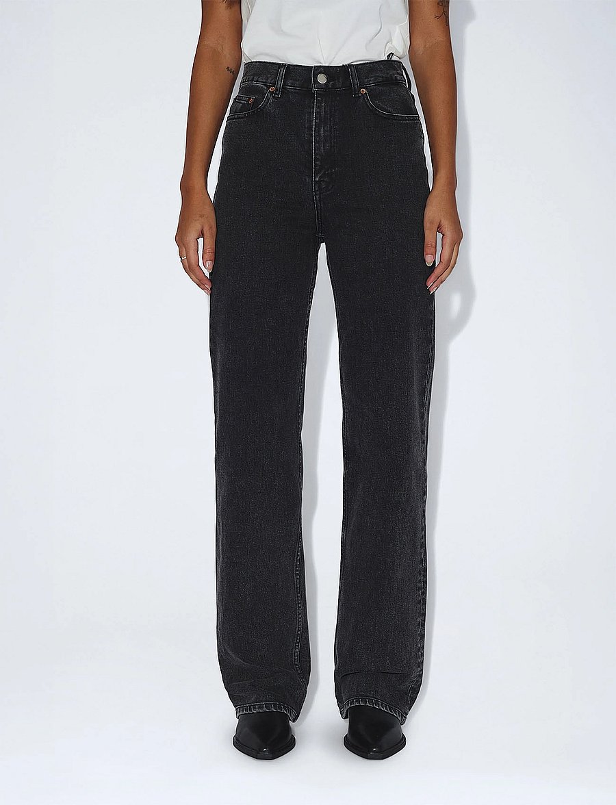 Dr Denim - Echo High Straight - gerade jeans - tar retro black - 4
