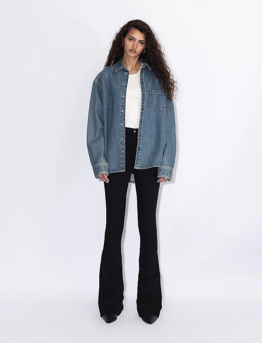 Dr Denim - Moxy High Flare - black - 0