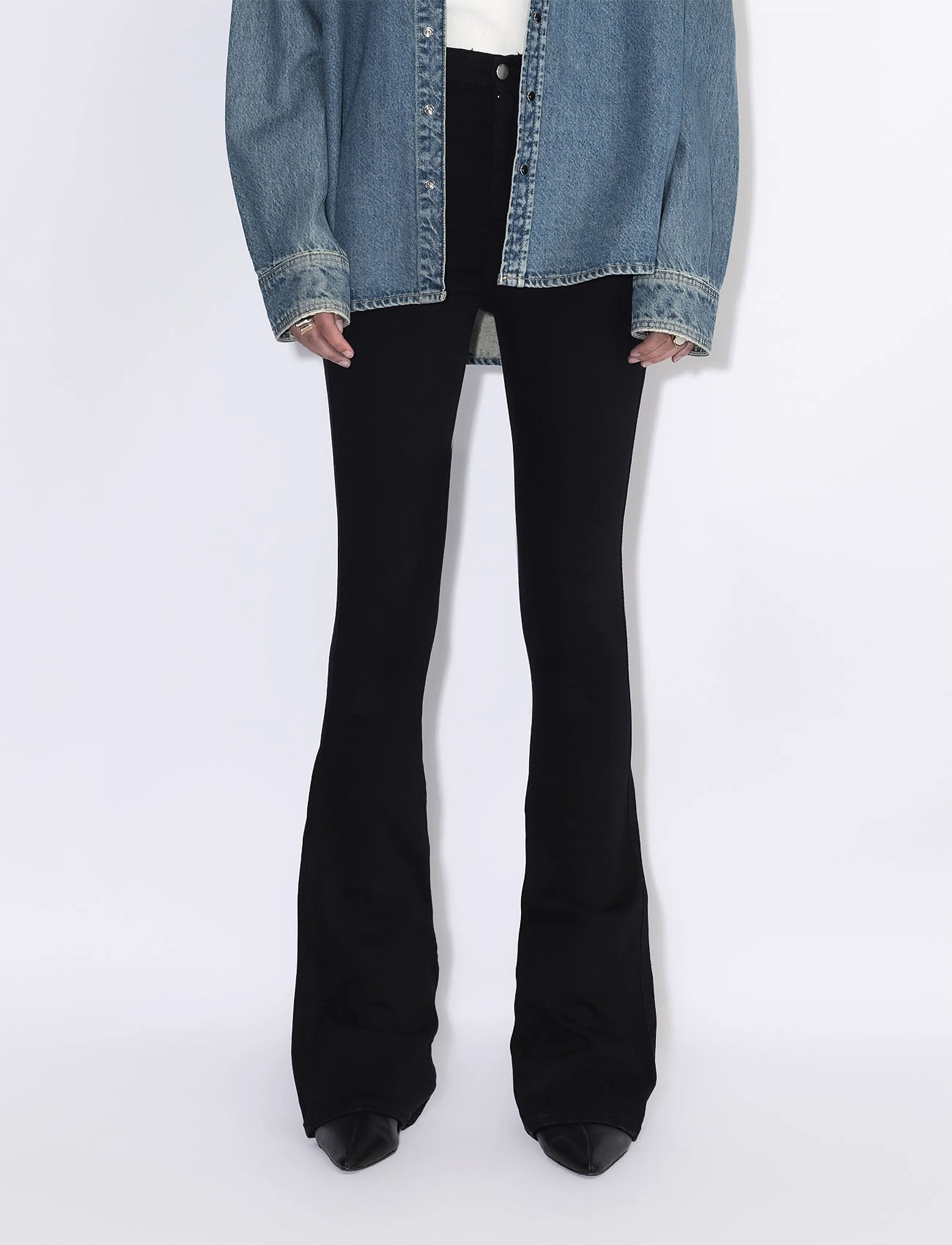 Dr Denim - Moxy High Flare - black - 4