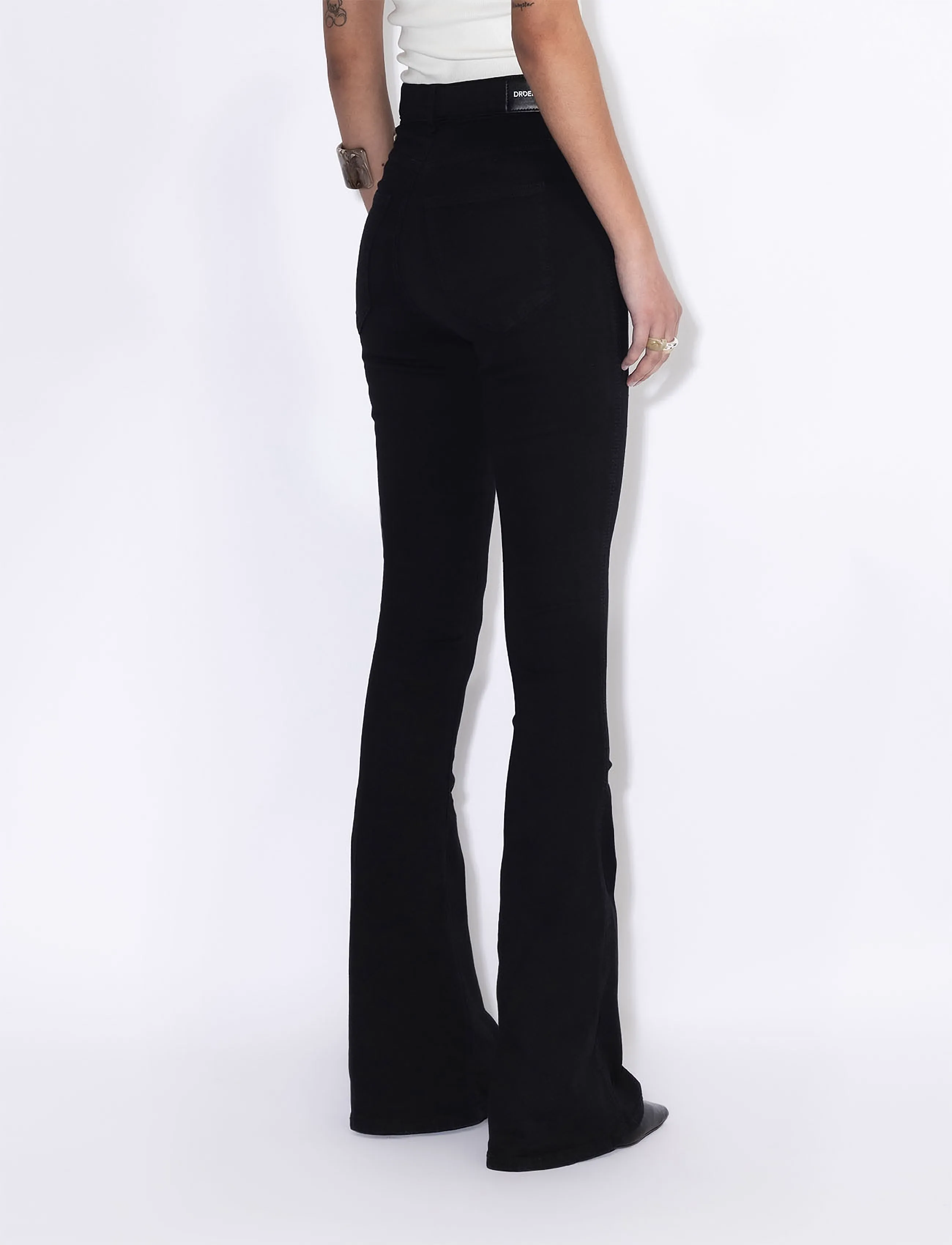 Dr Denim - Moxy High Flare - black - 5