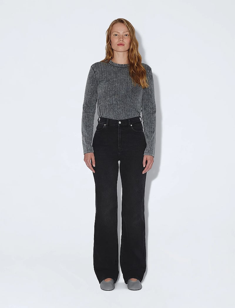 Dr Denim - Moxy High Straight - straight jeans - black mist - 0