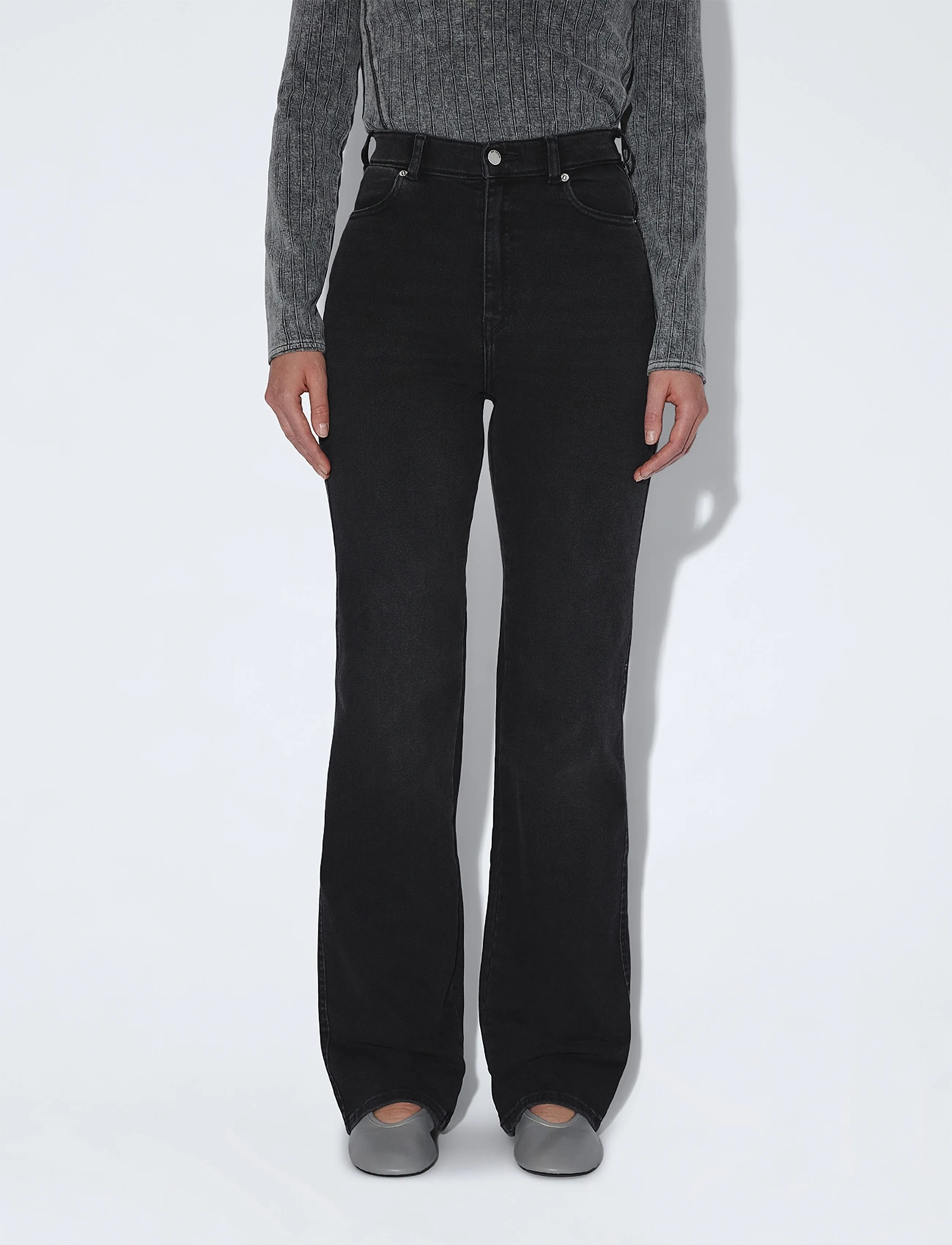 Dr Denim - Moxy High Straight - gerade jeans - black mist - 4